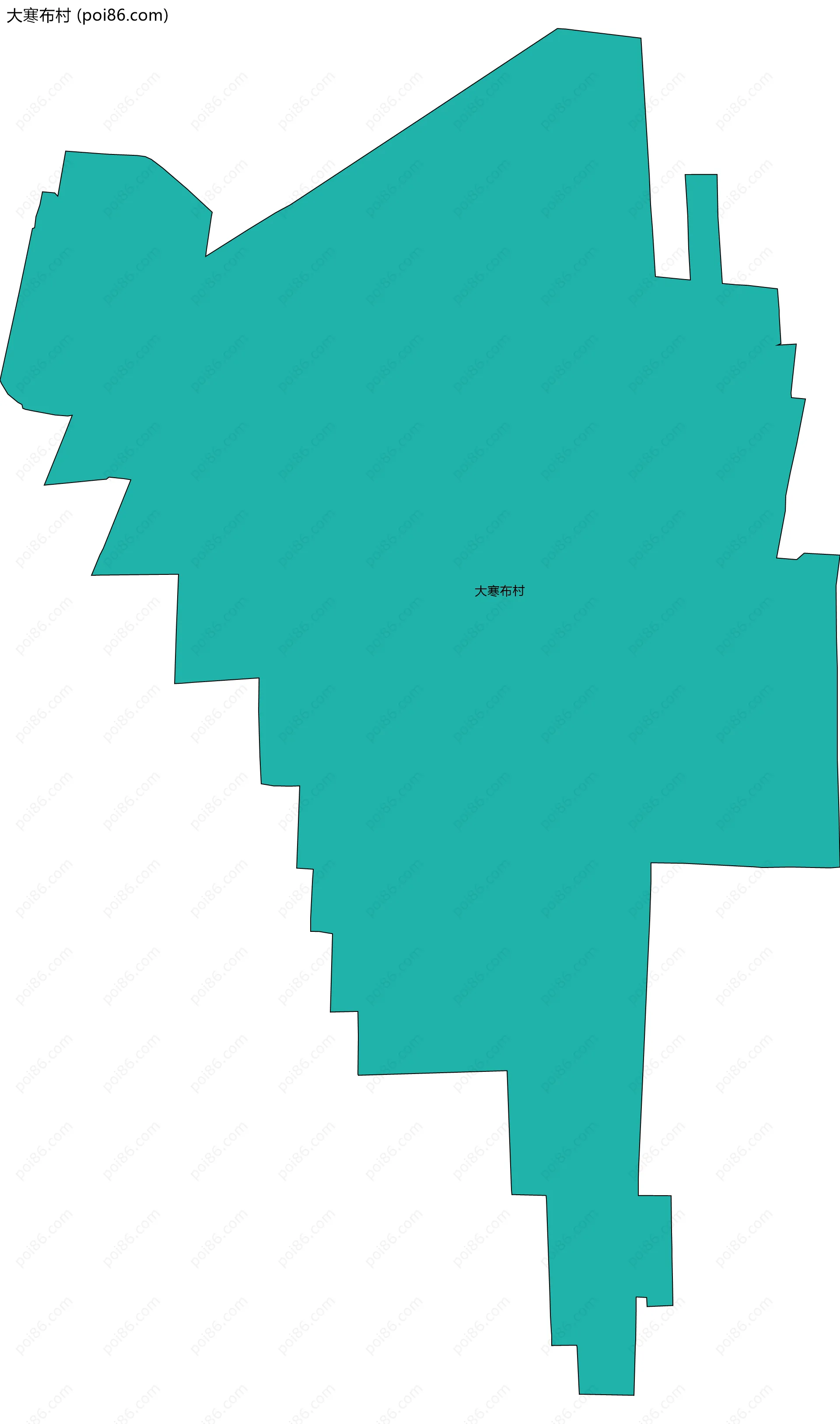 大寒布村边界地图