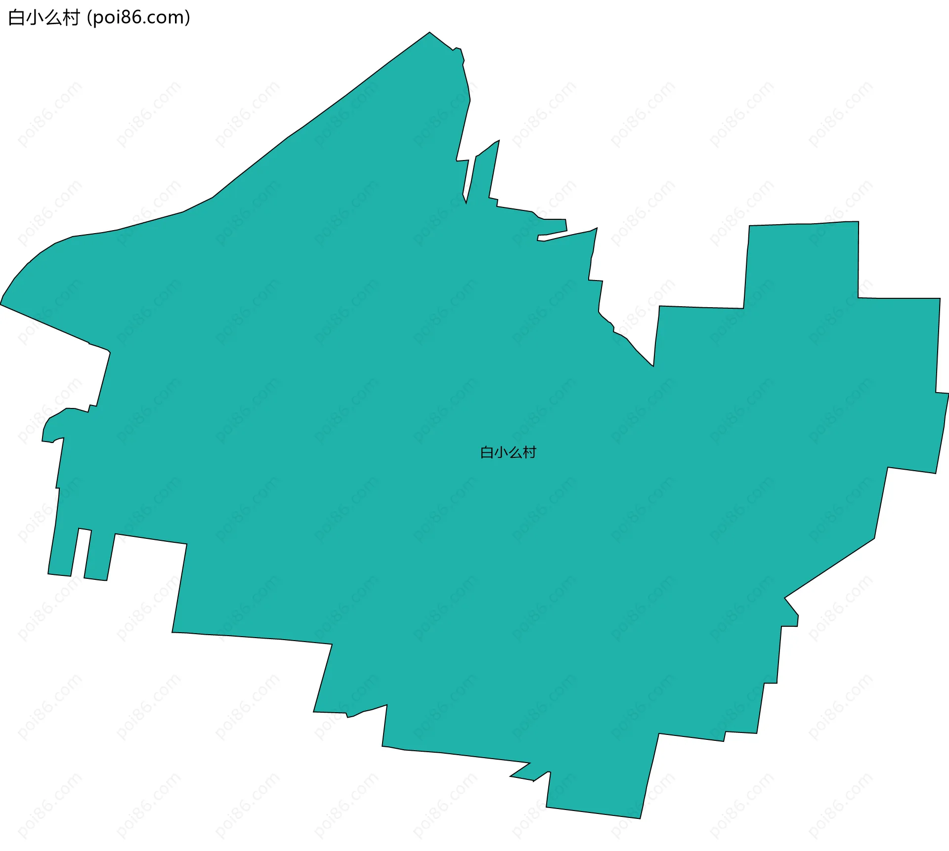 白小么村边界地图