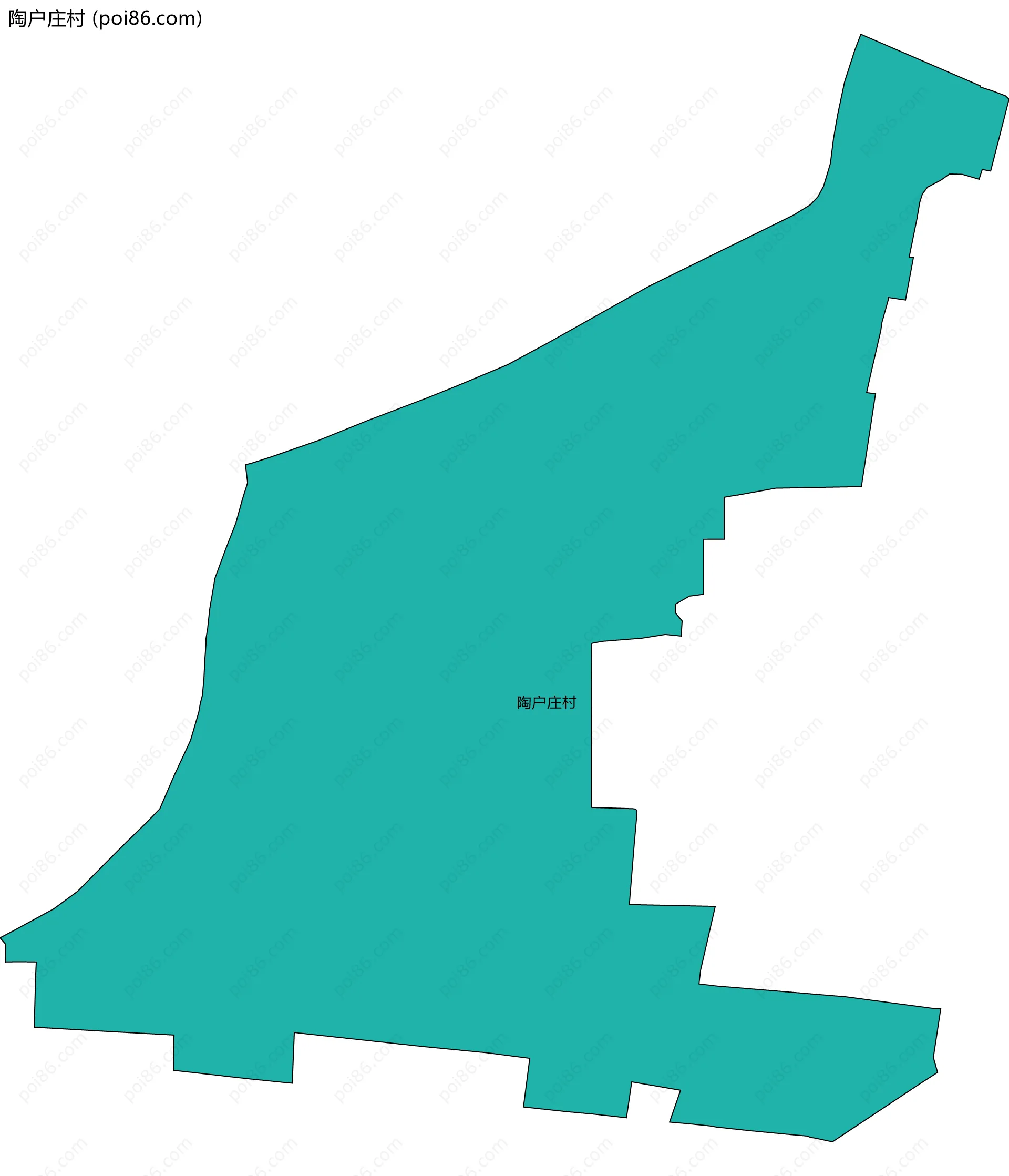 陶户庄村边界地图