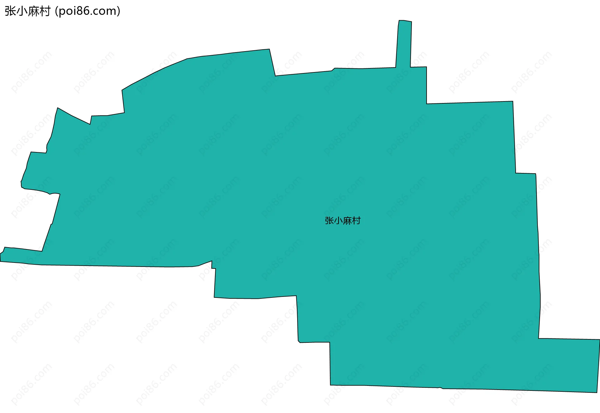 张小麻村边界地图