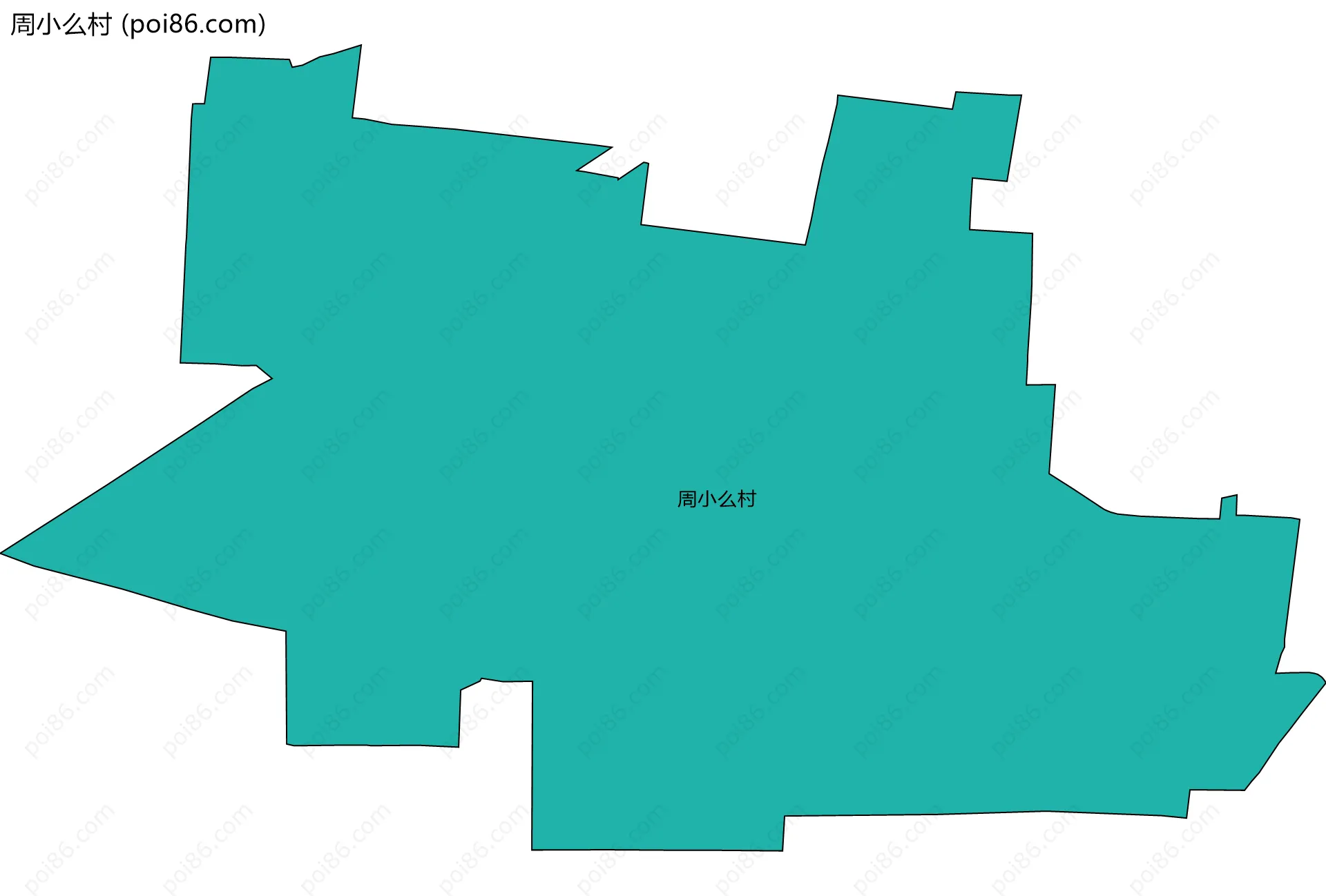 周小么村边界地图