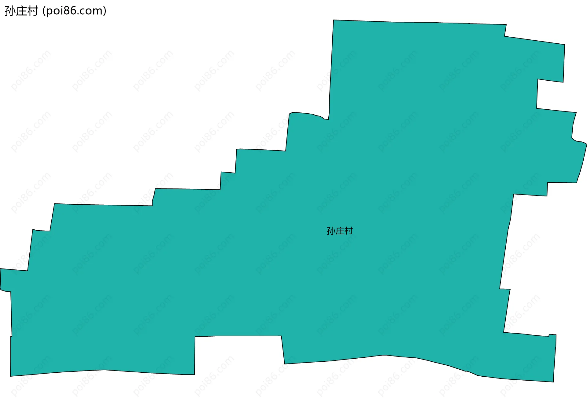 孙庄村边界地图