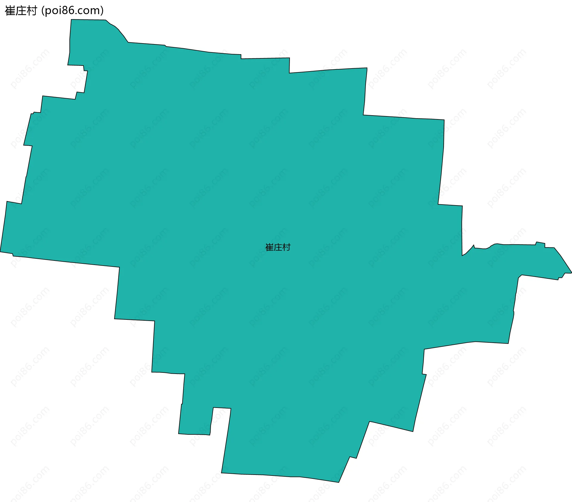 崔庄村边界地图
