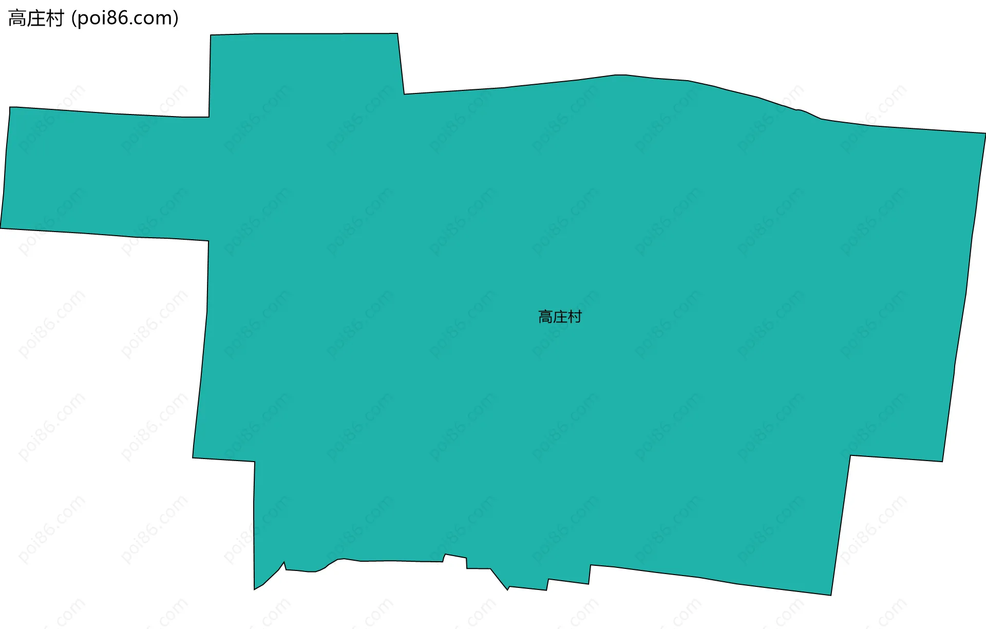 高庄村边界地图