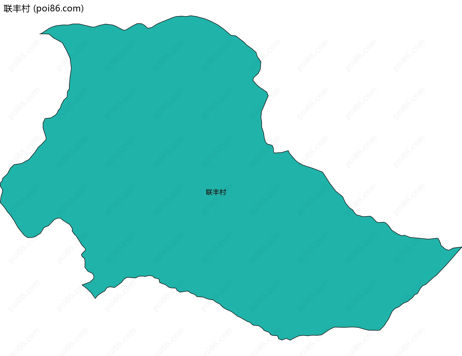 联丰村边界地图