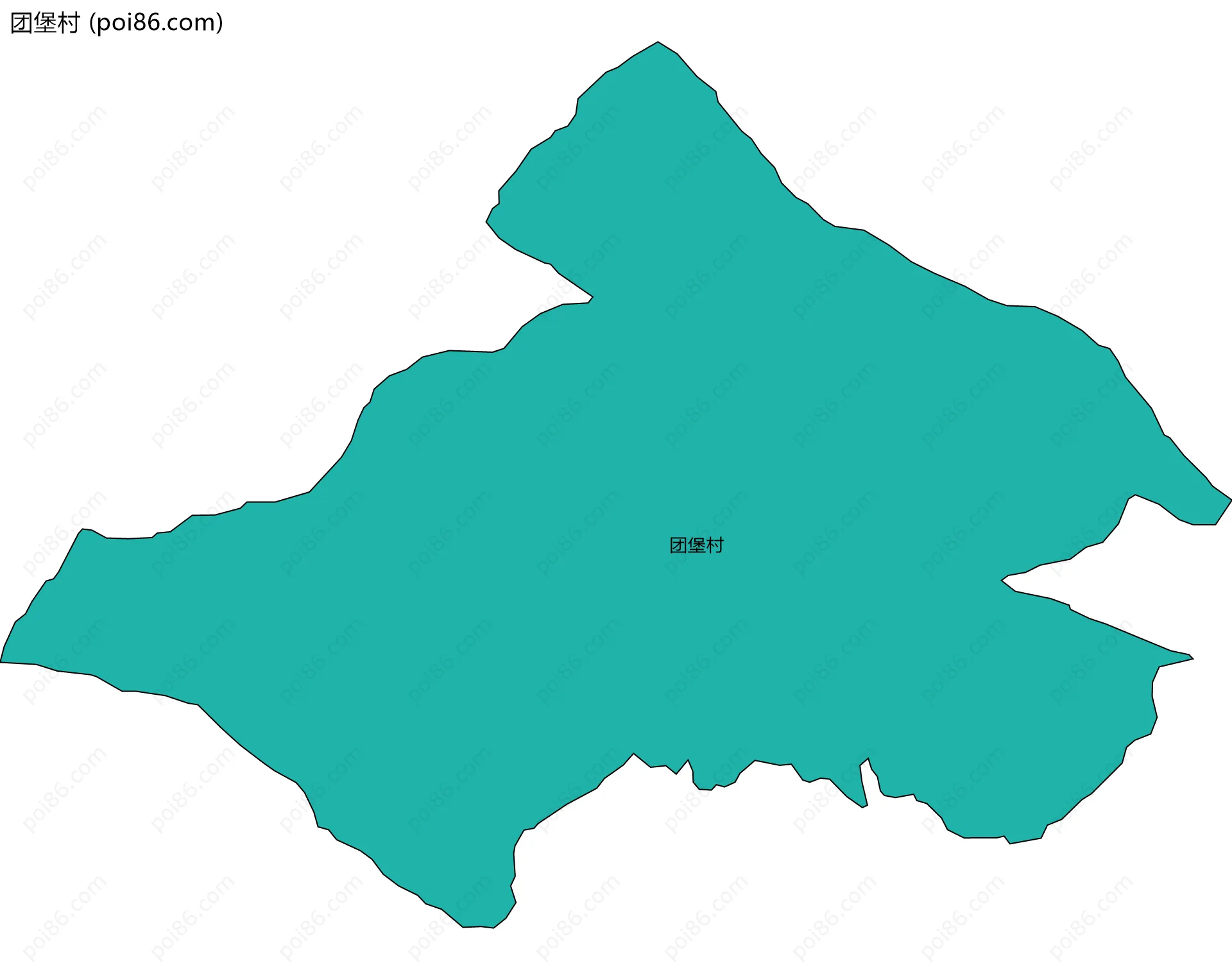 团堡村边界地图