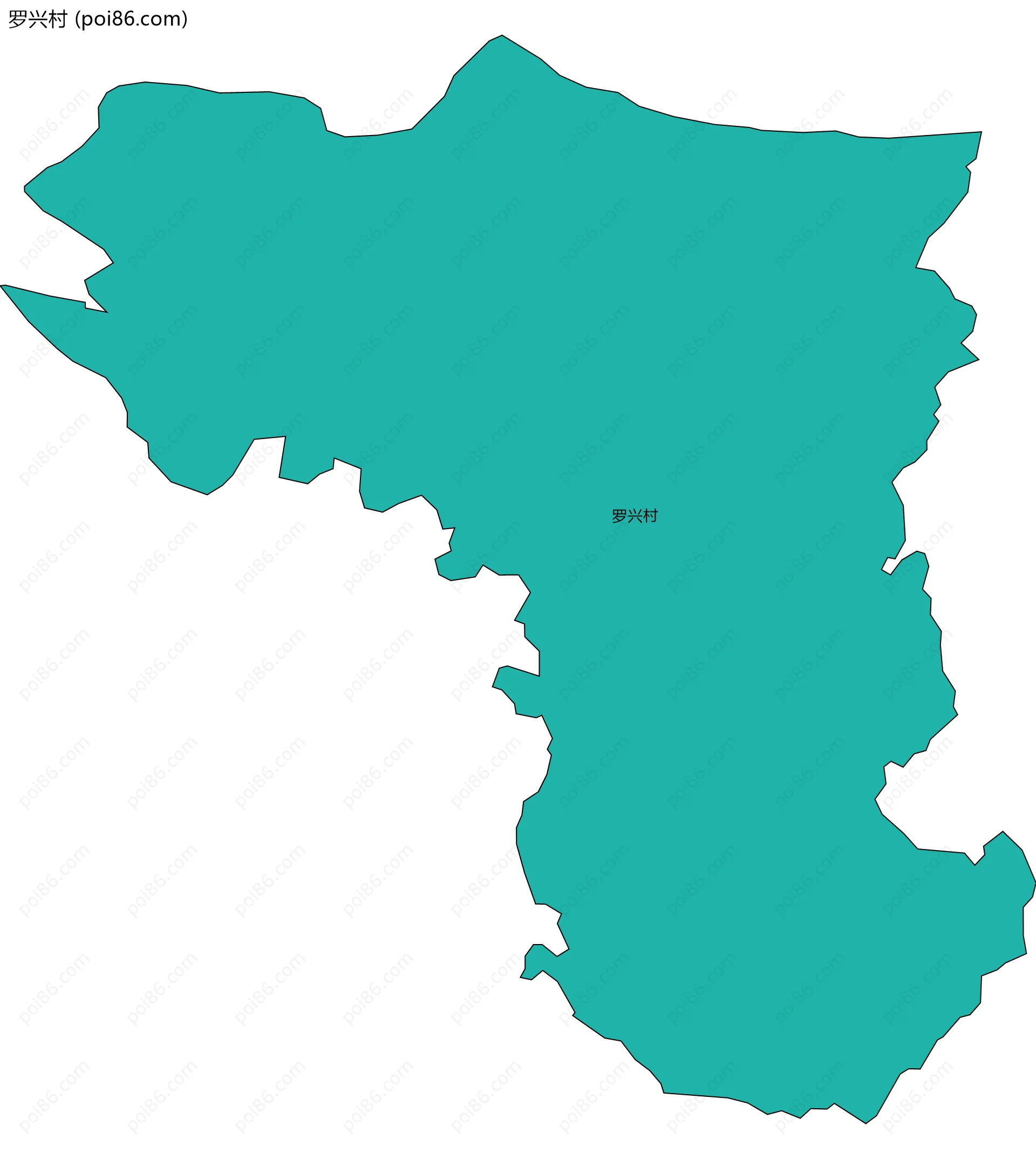 罗兴村边界地图