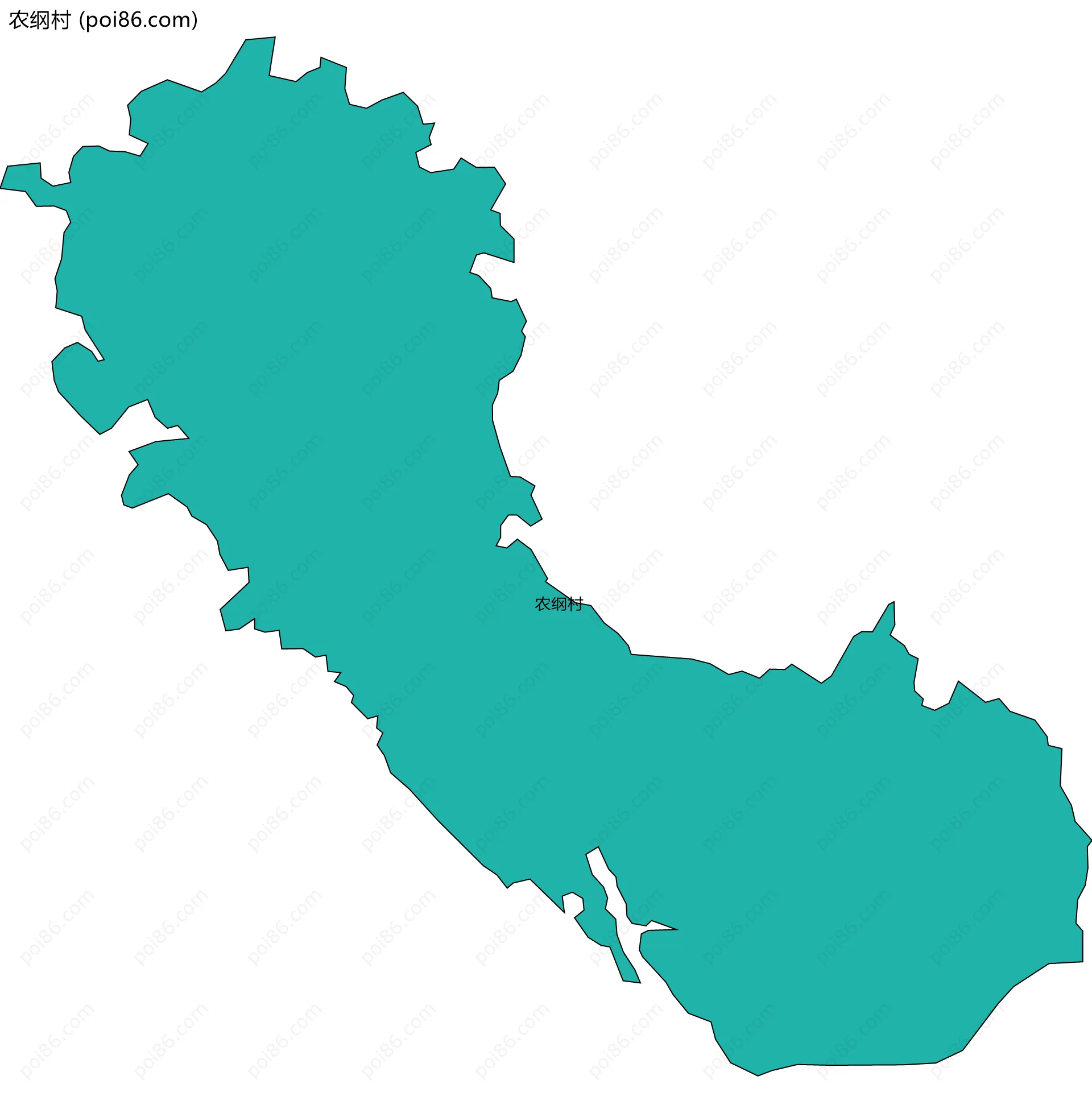 农纲村边界地图