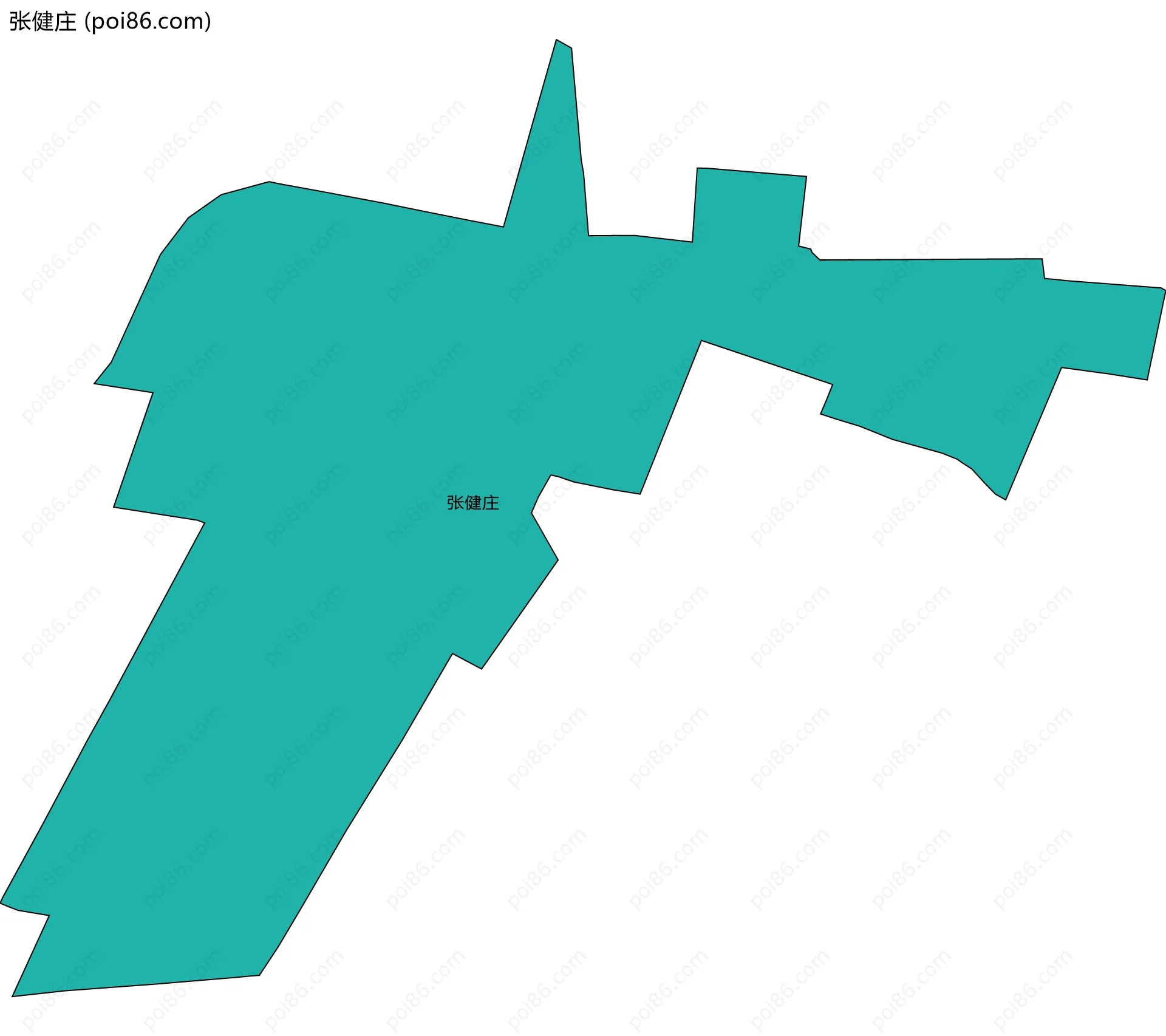 张健庄边界地图