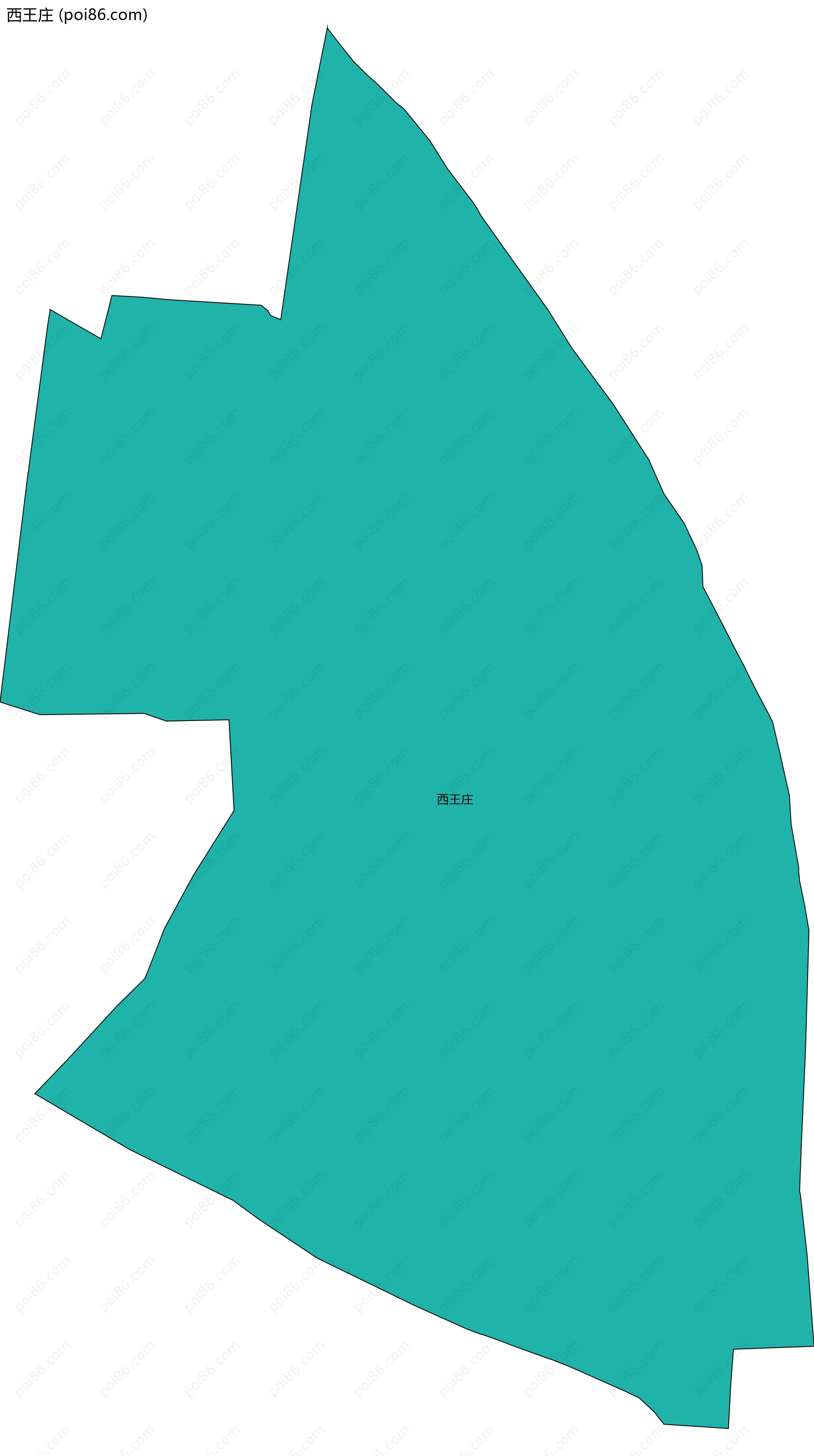 西王庄边界地图