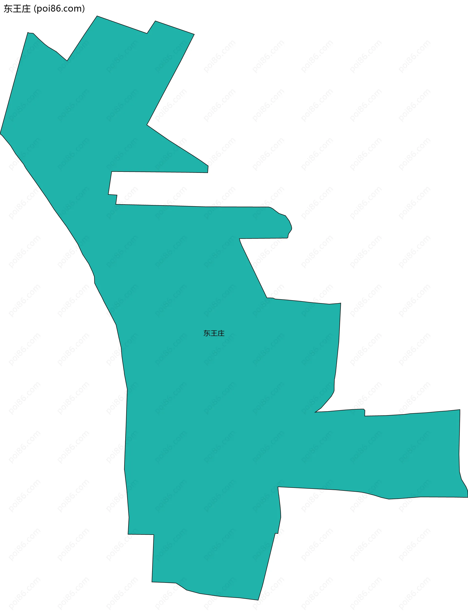 东王庄边界地图