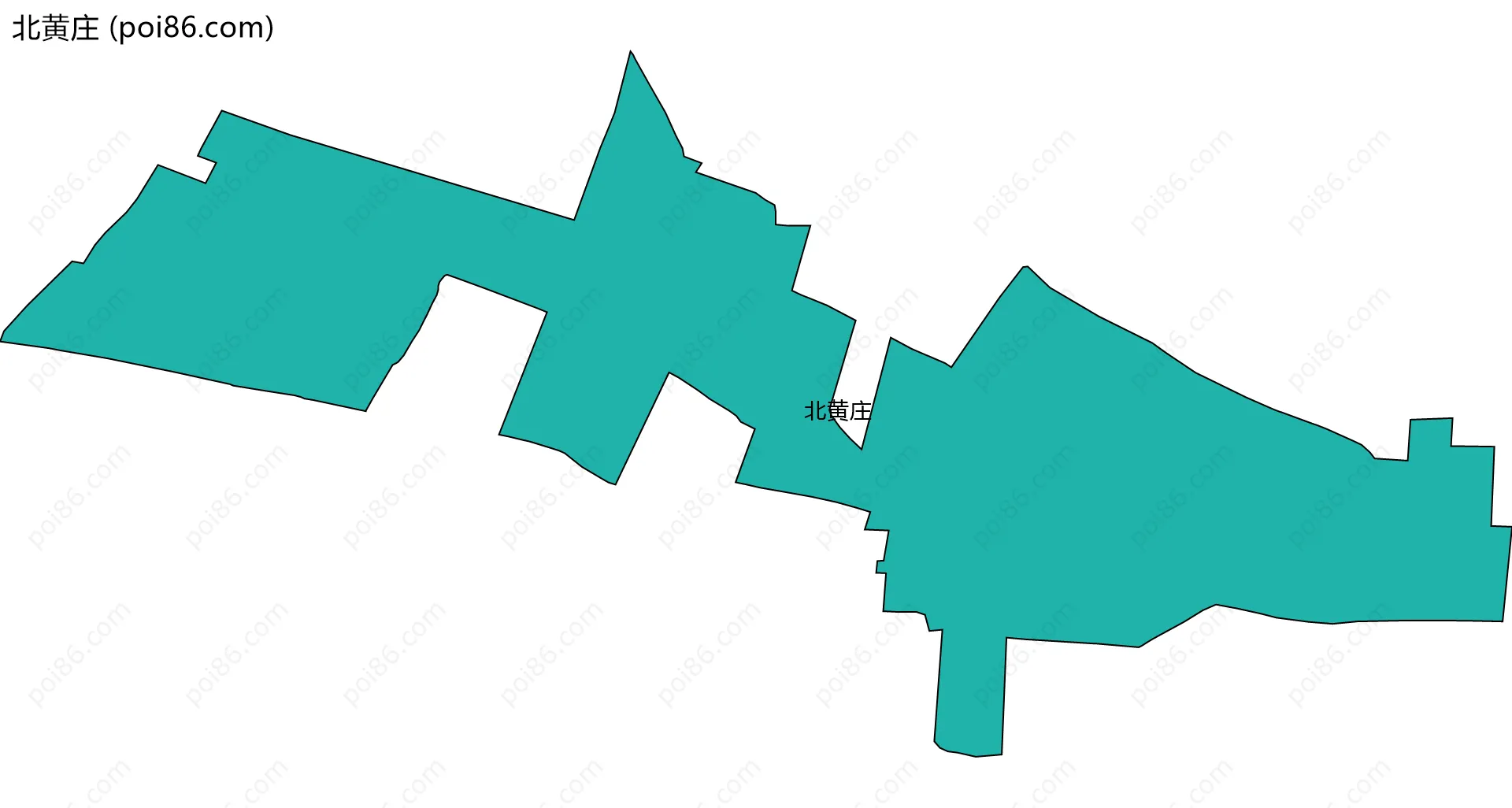 北黄庄边界地图
