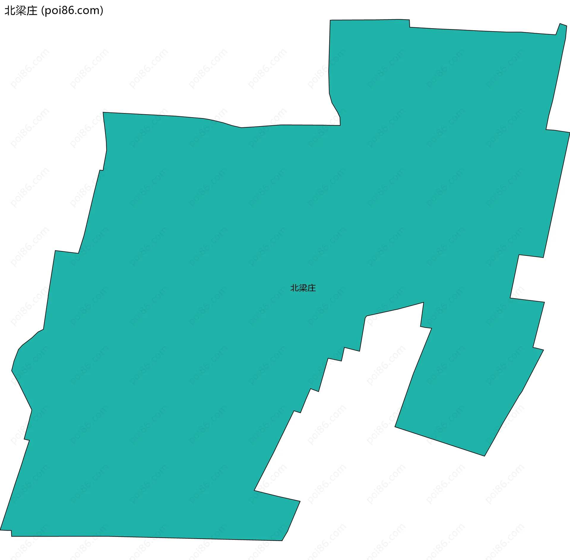 北梁庄边界地图