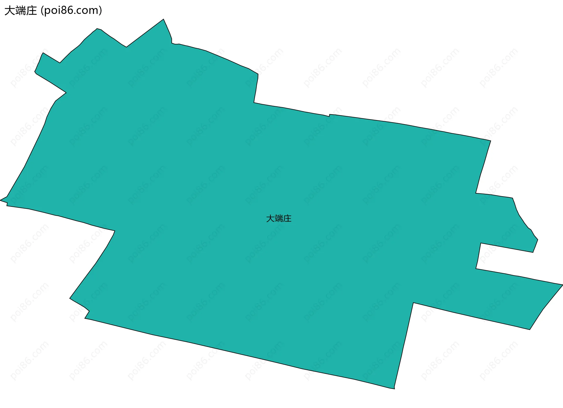大端庄边界地图