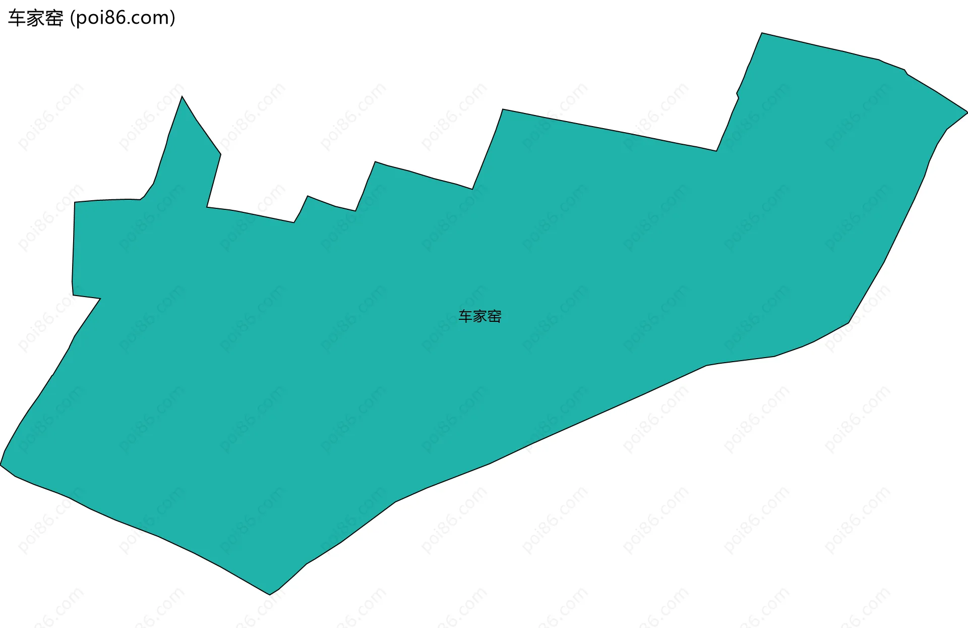 车家窑边界地图