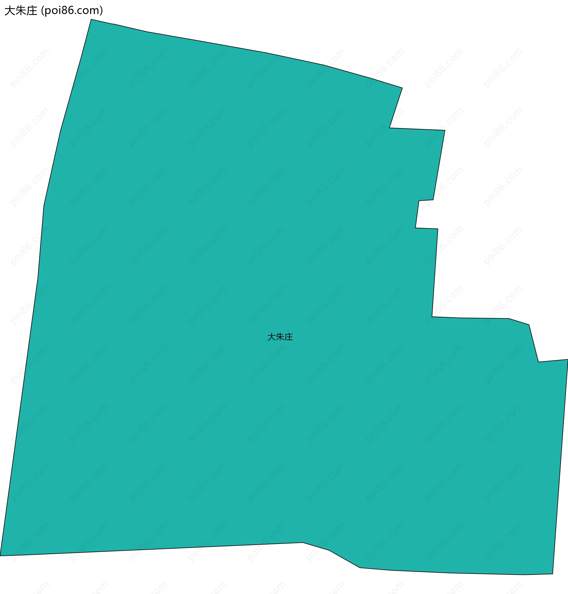 大朱庄边界地图