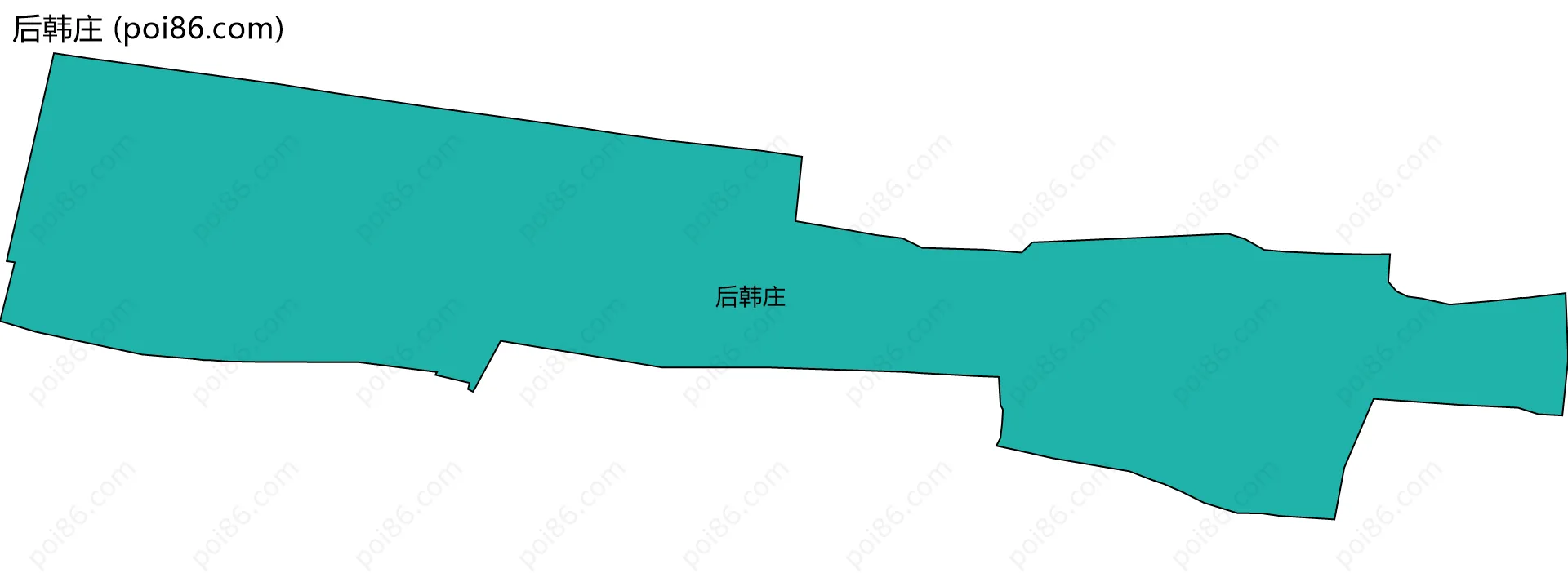 后韩庄边界地图