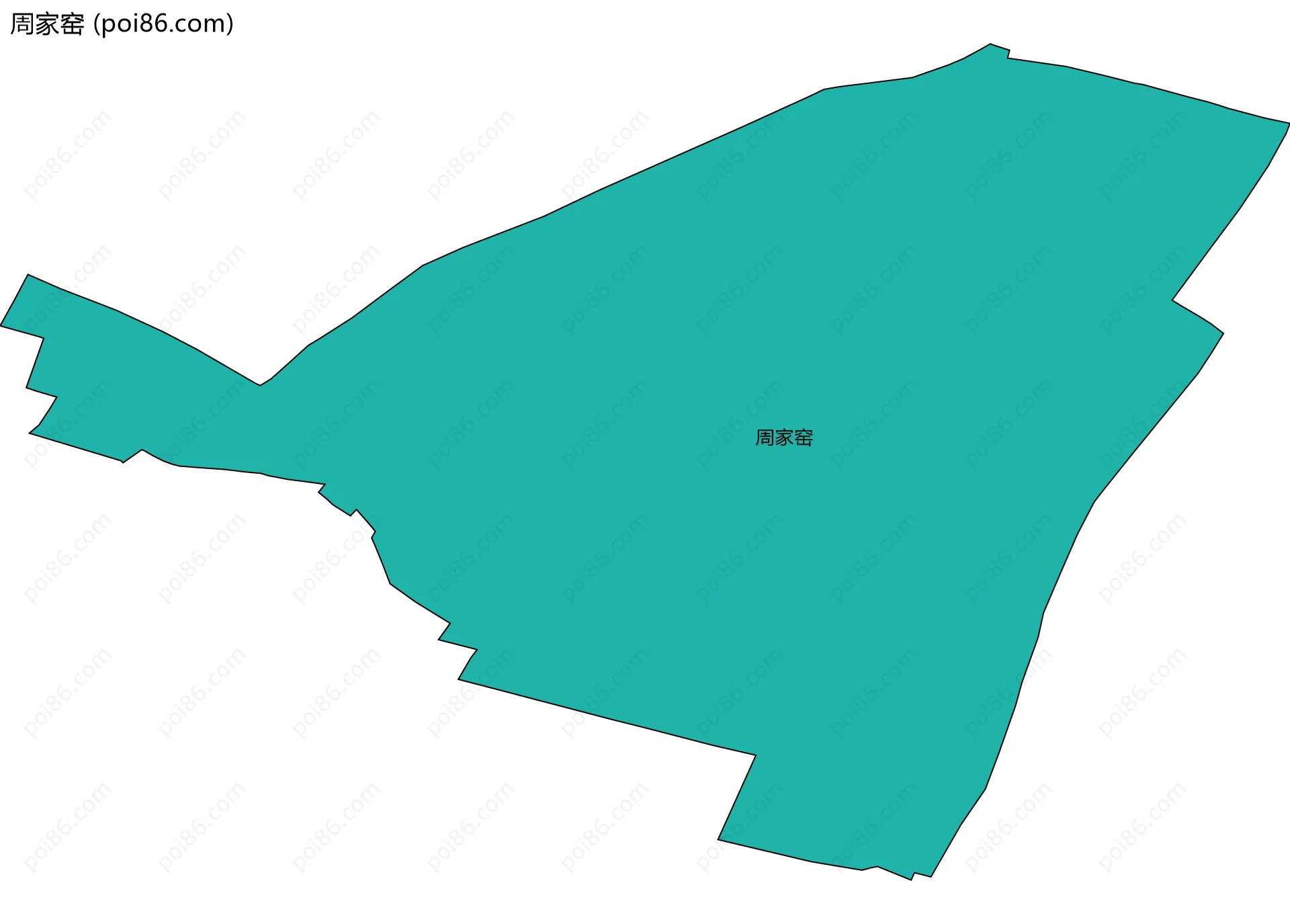 周家窑边界地图