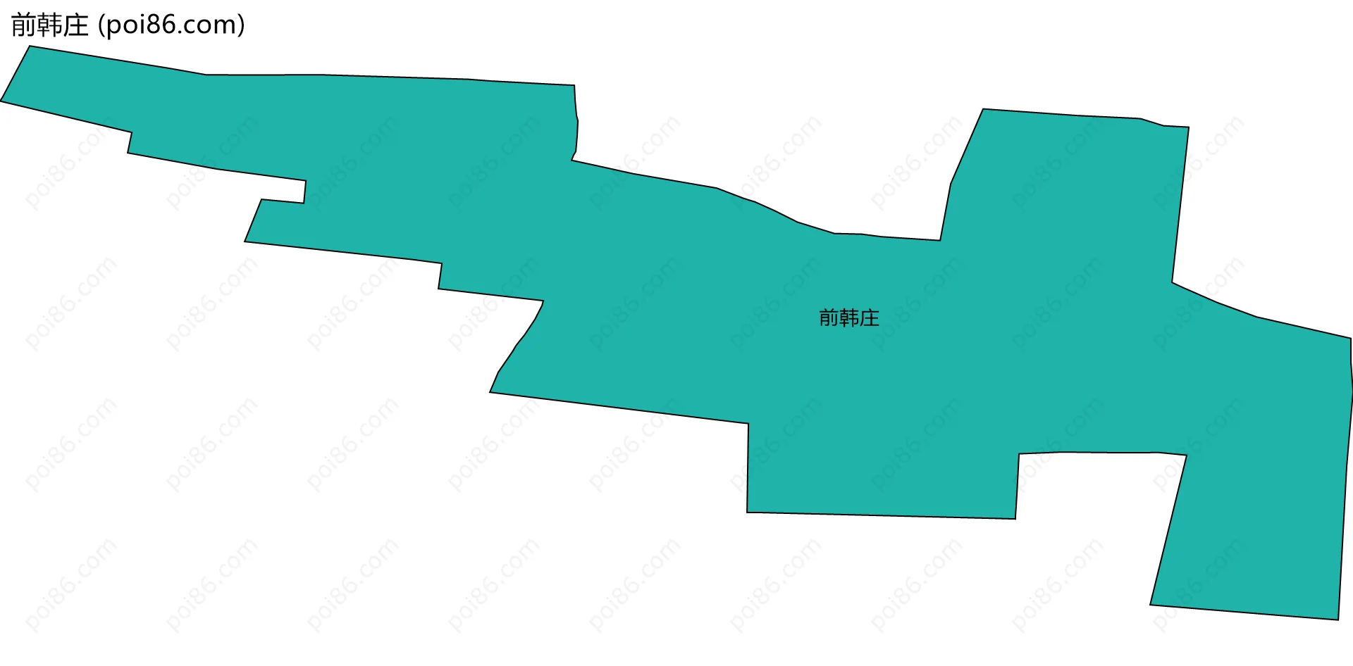 前韩庄边界地图