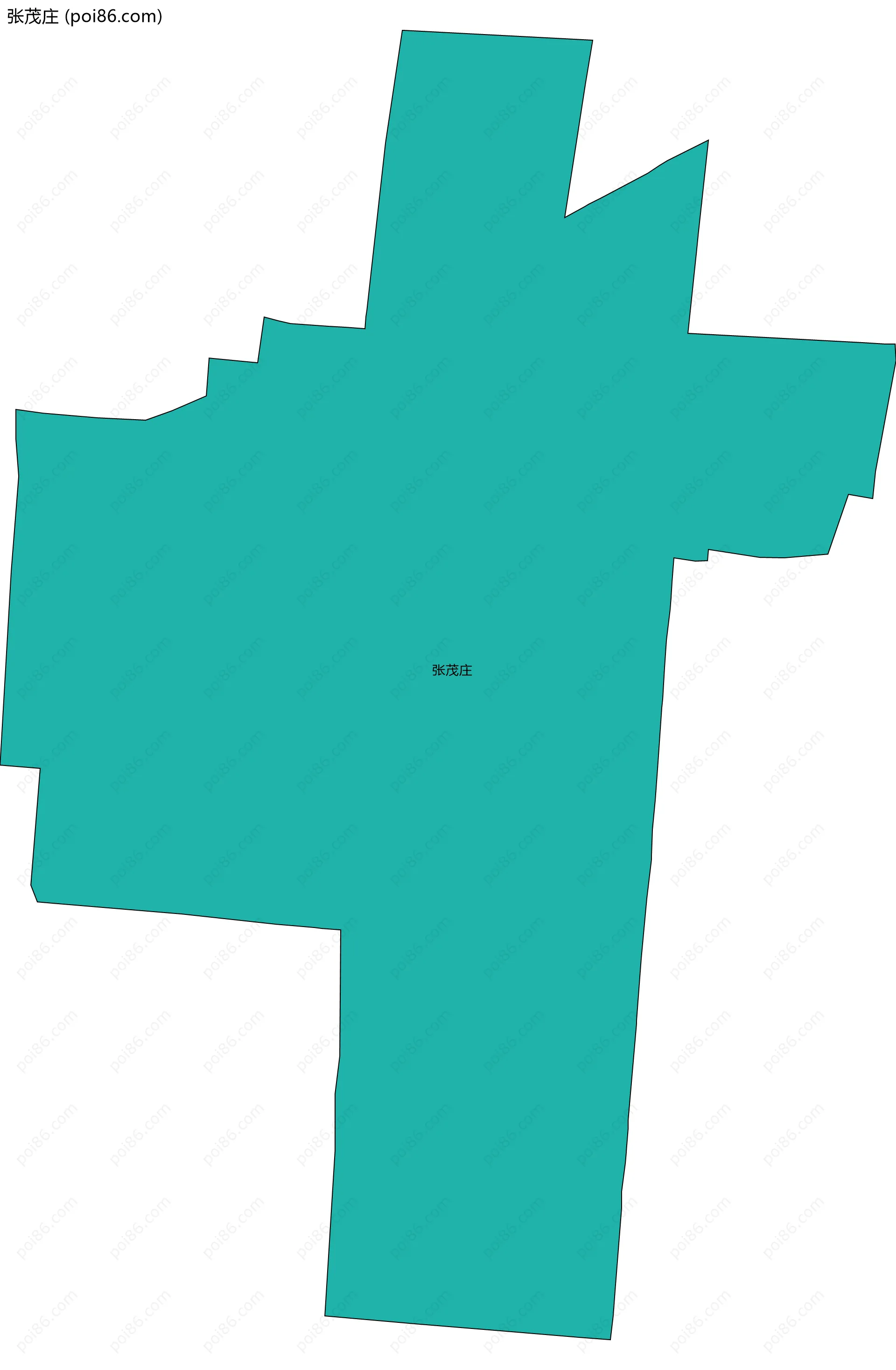 张茂庄边界地图