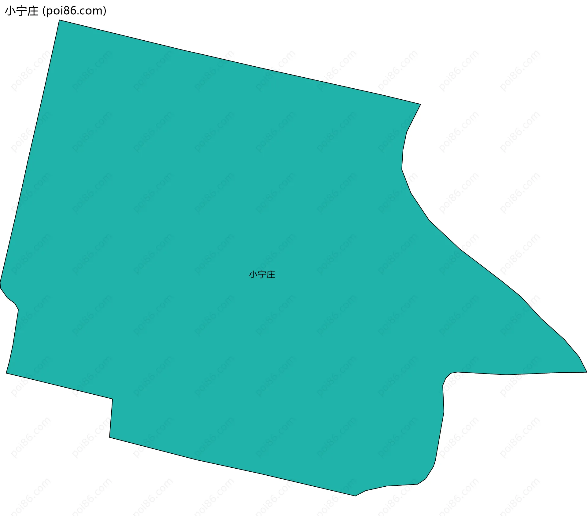 小宁庄边界地图