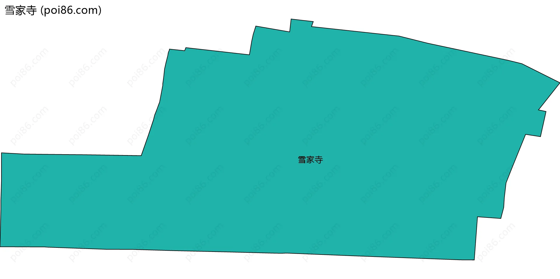 雪家寺边界地图