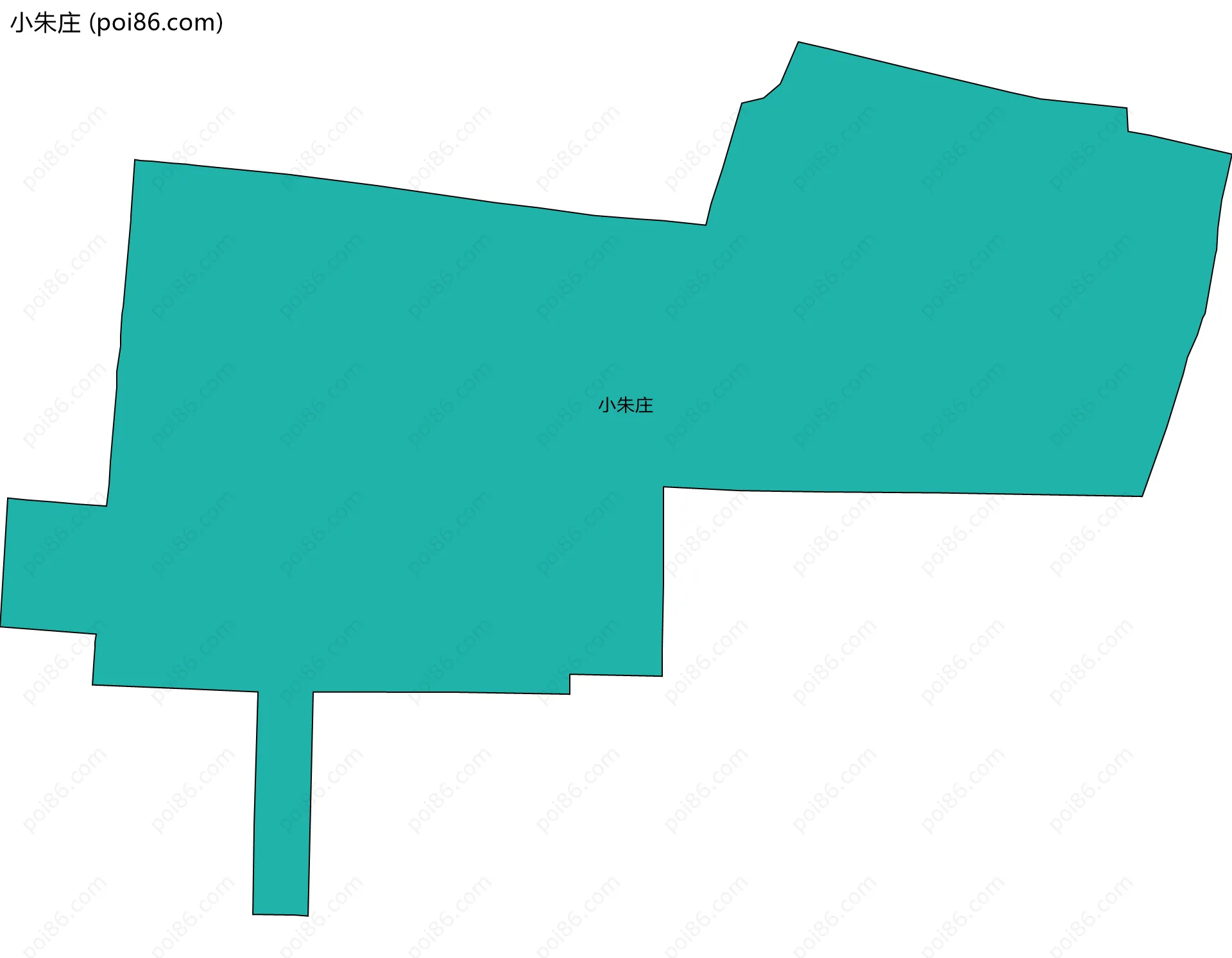 小朱庄边界地图
