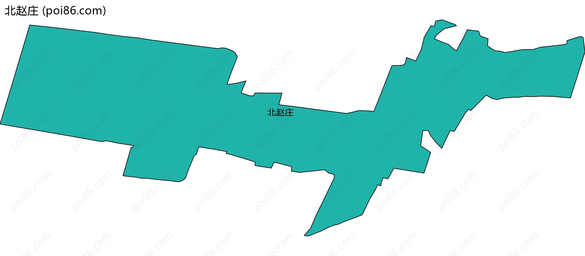 北赵庄边界地图