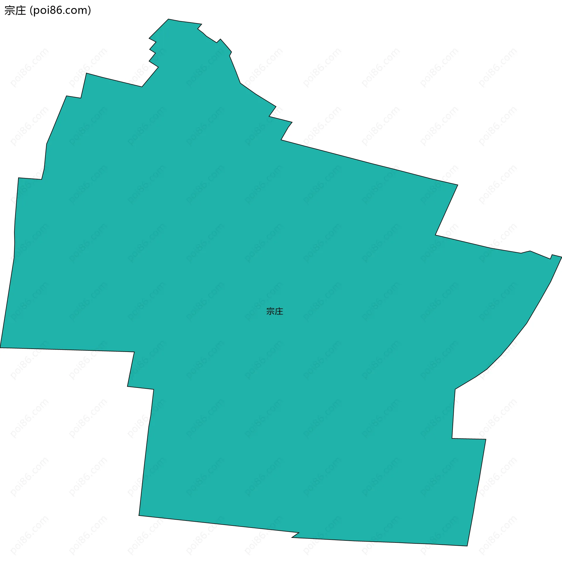 宗庄边界地图