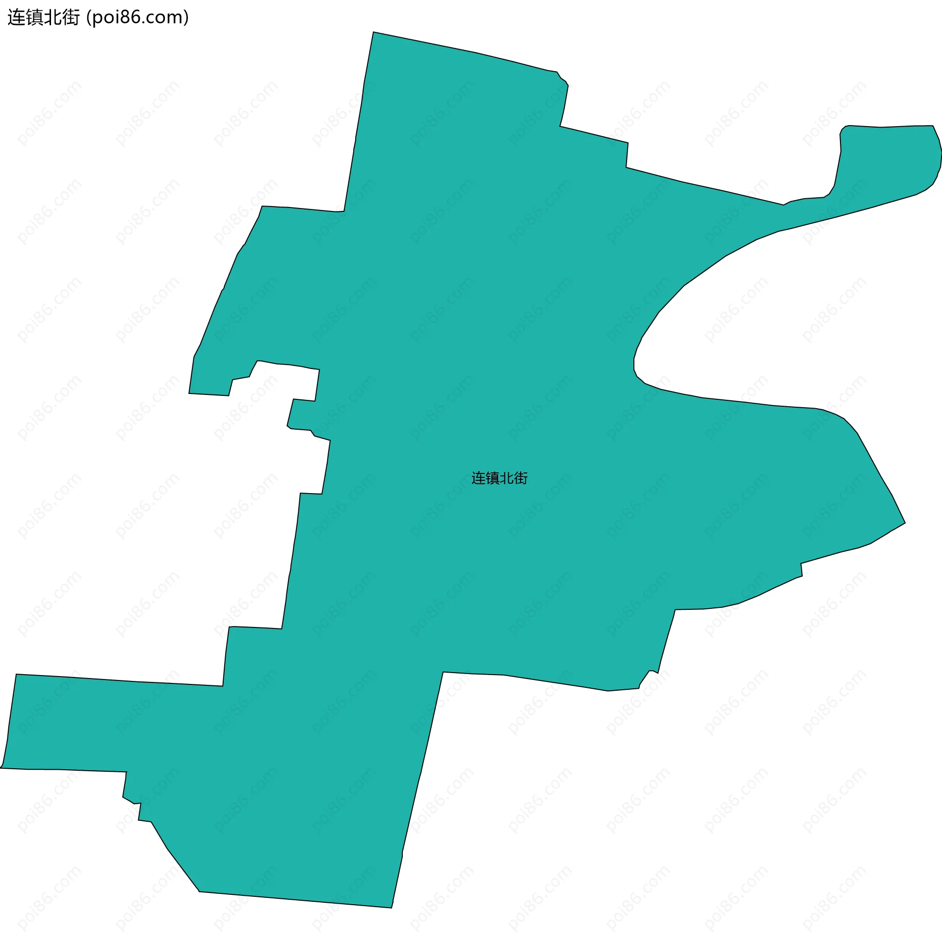 连镇北街边界地图