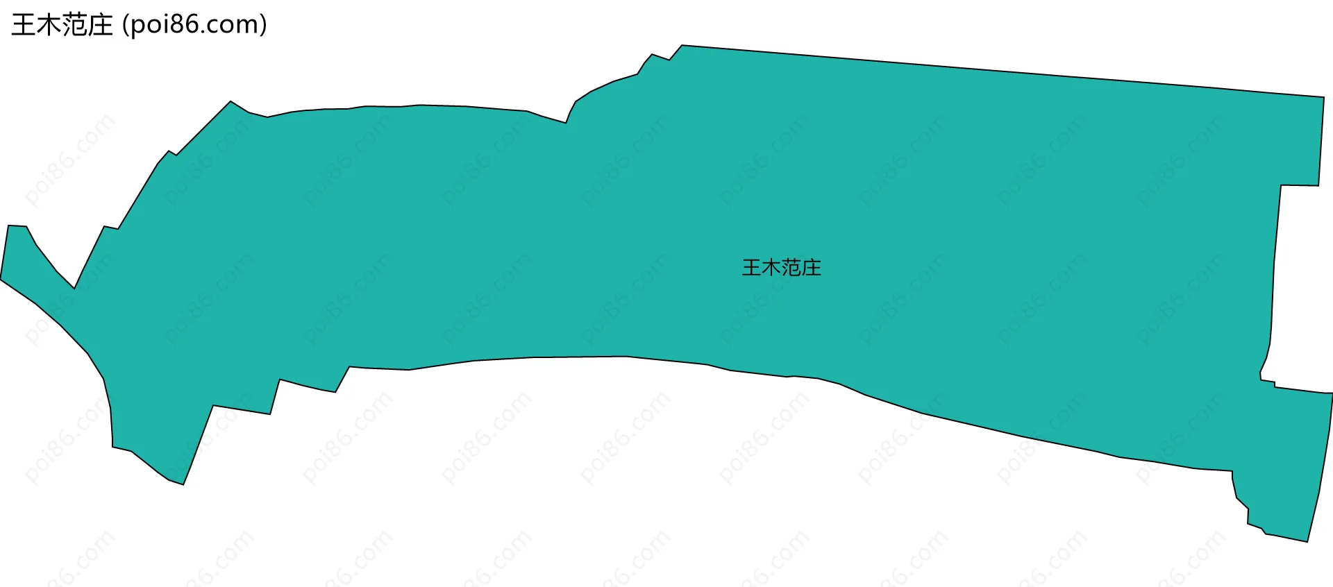 王木范庄边界地图