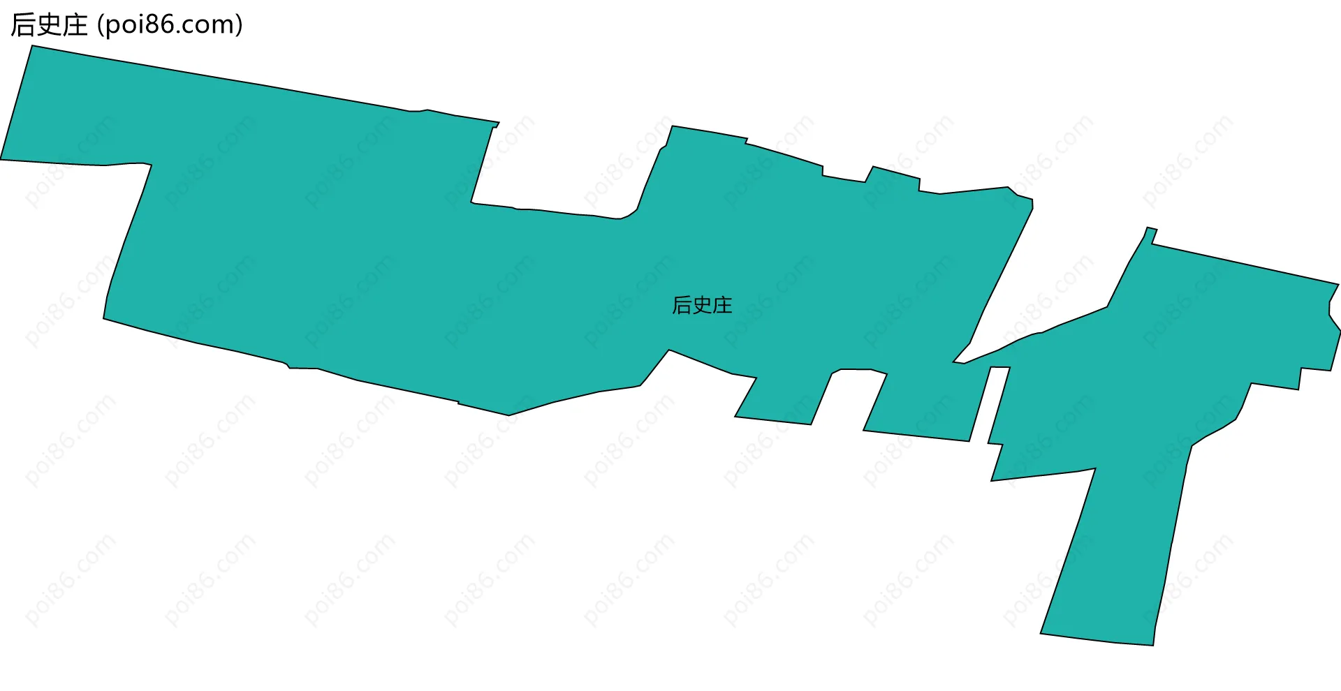 后史庄边界地图