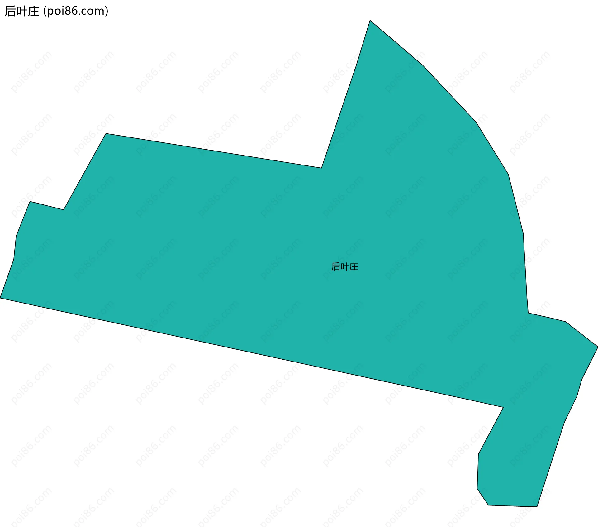 后叶庄边界地图