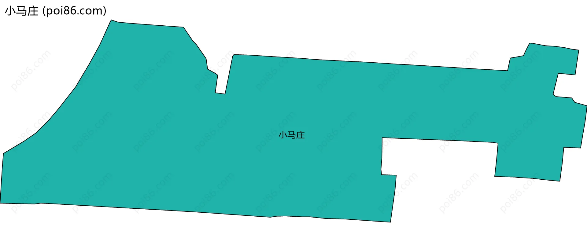 小马庄边界地图