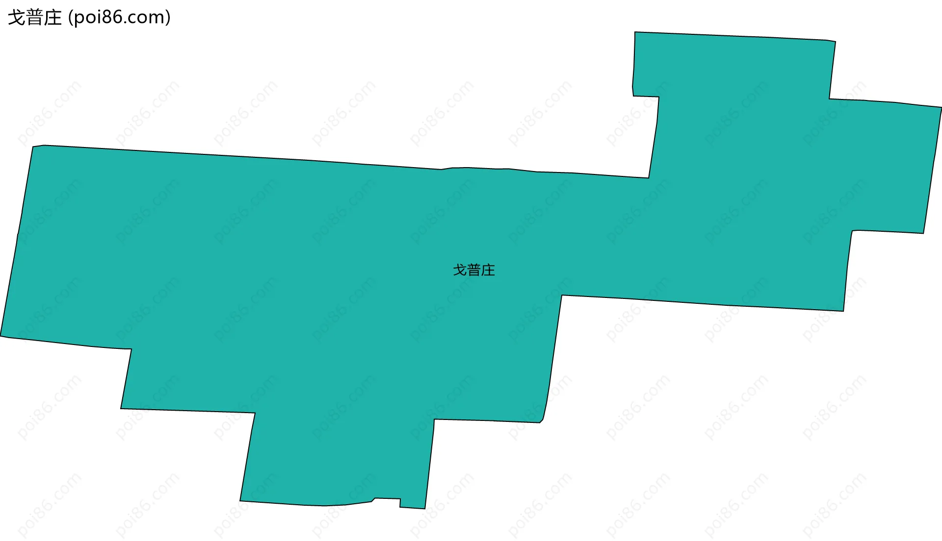 戈普庄边界地图