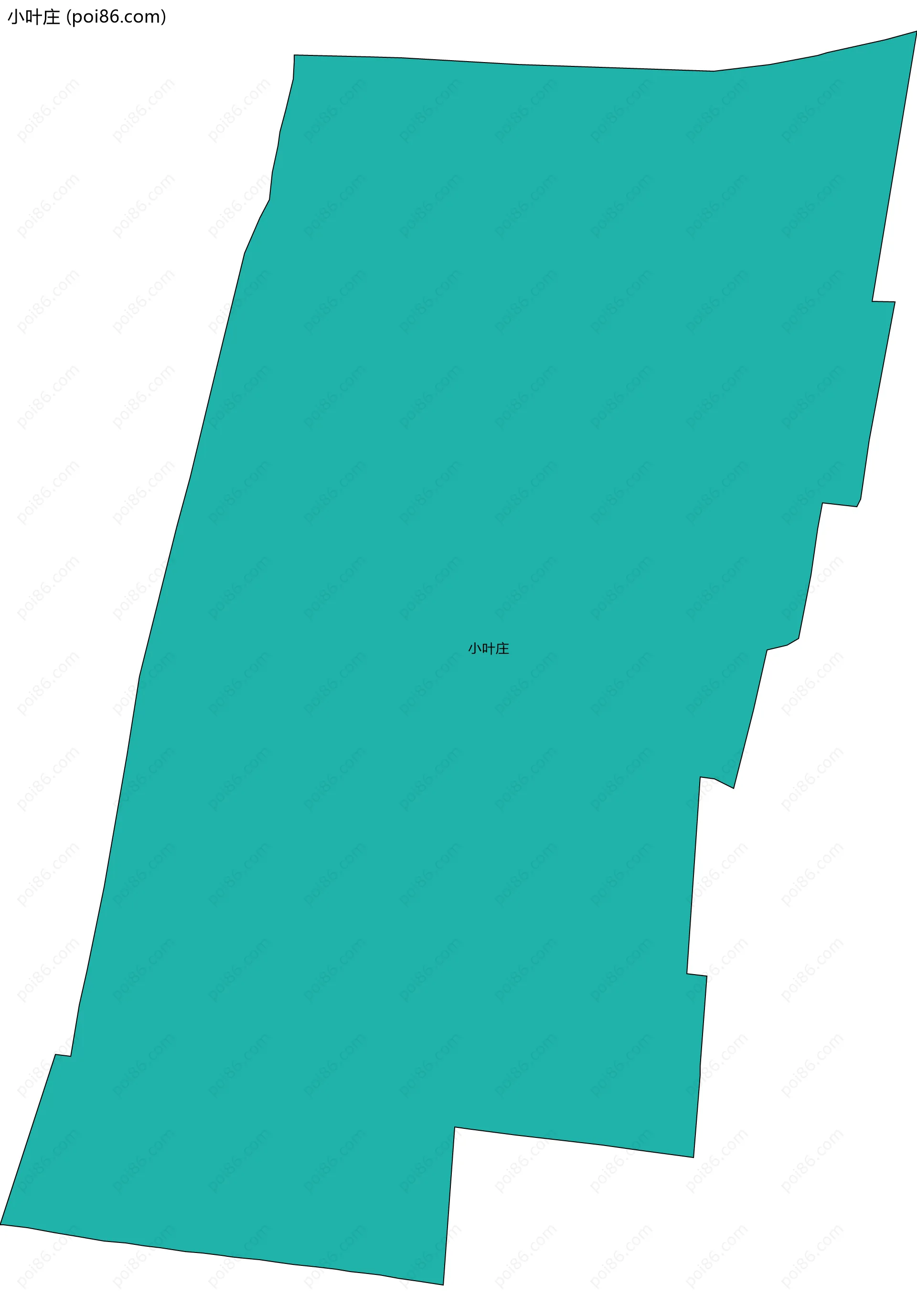 小叶庄边界地图