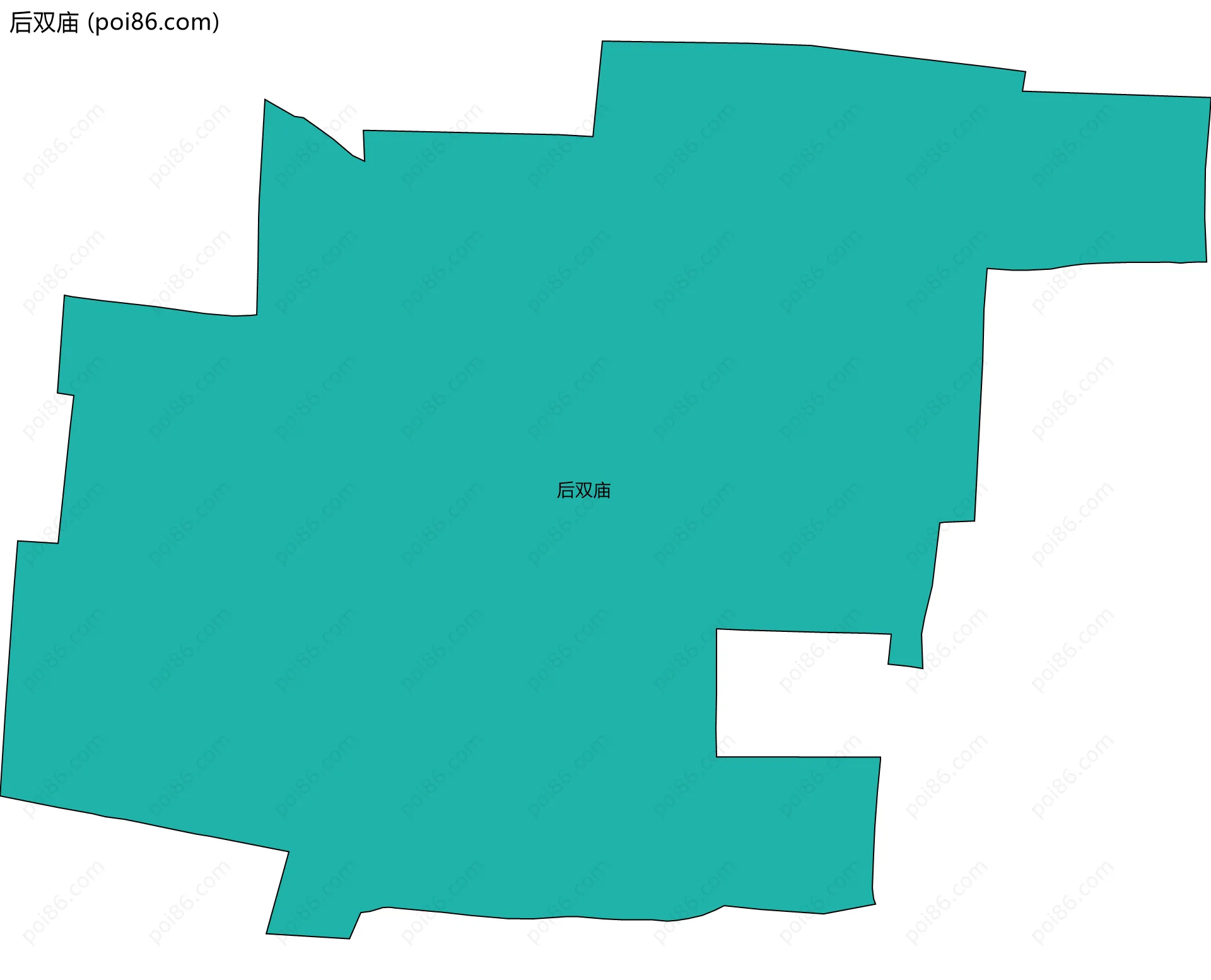 后双庙边界地图