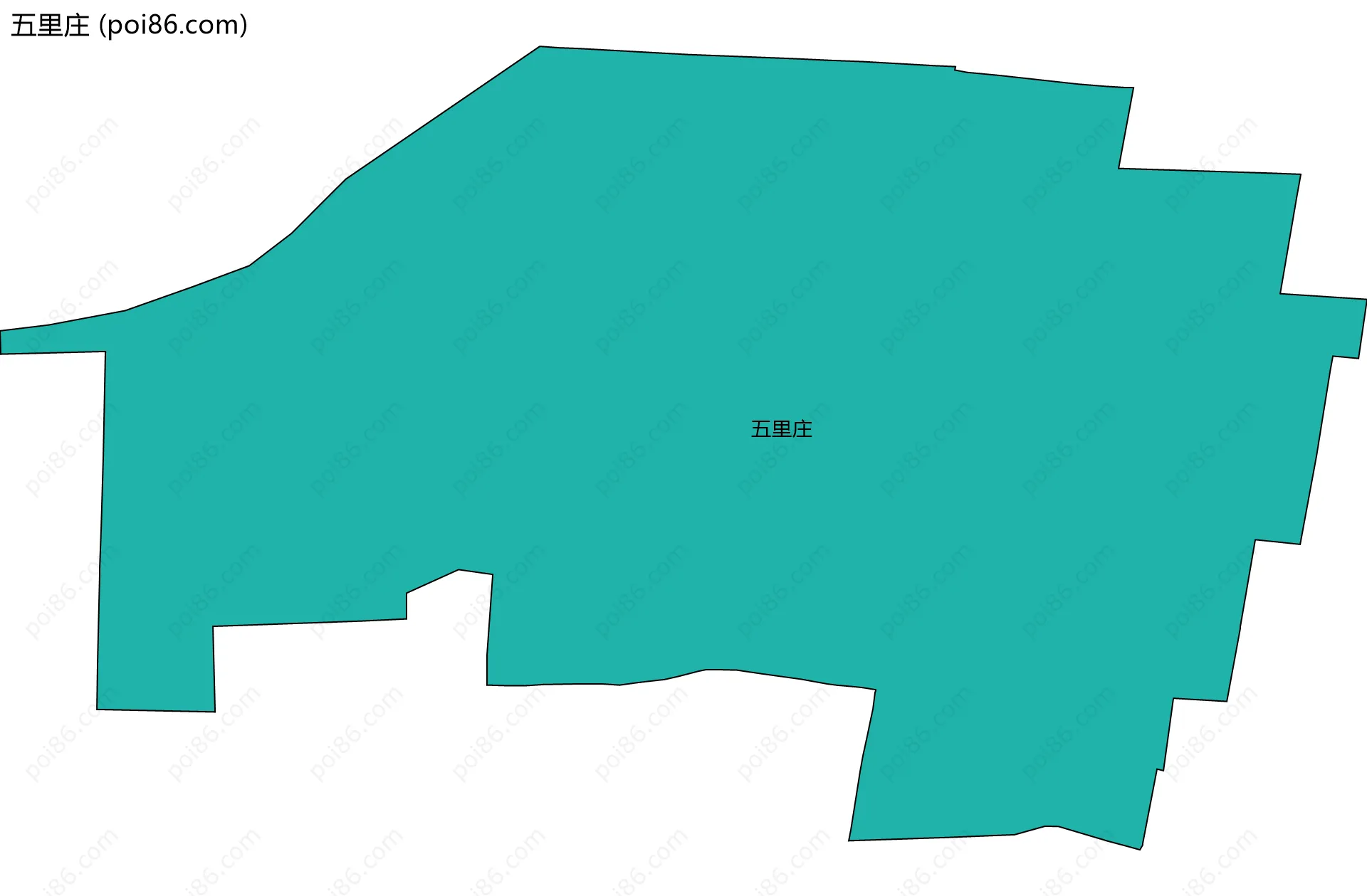 五里庄边界地图