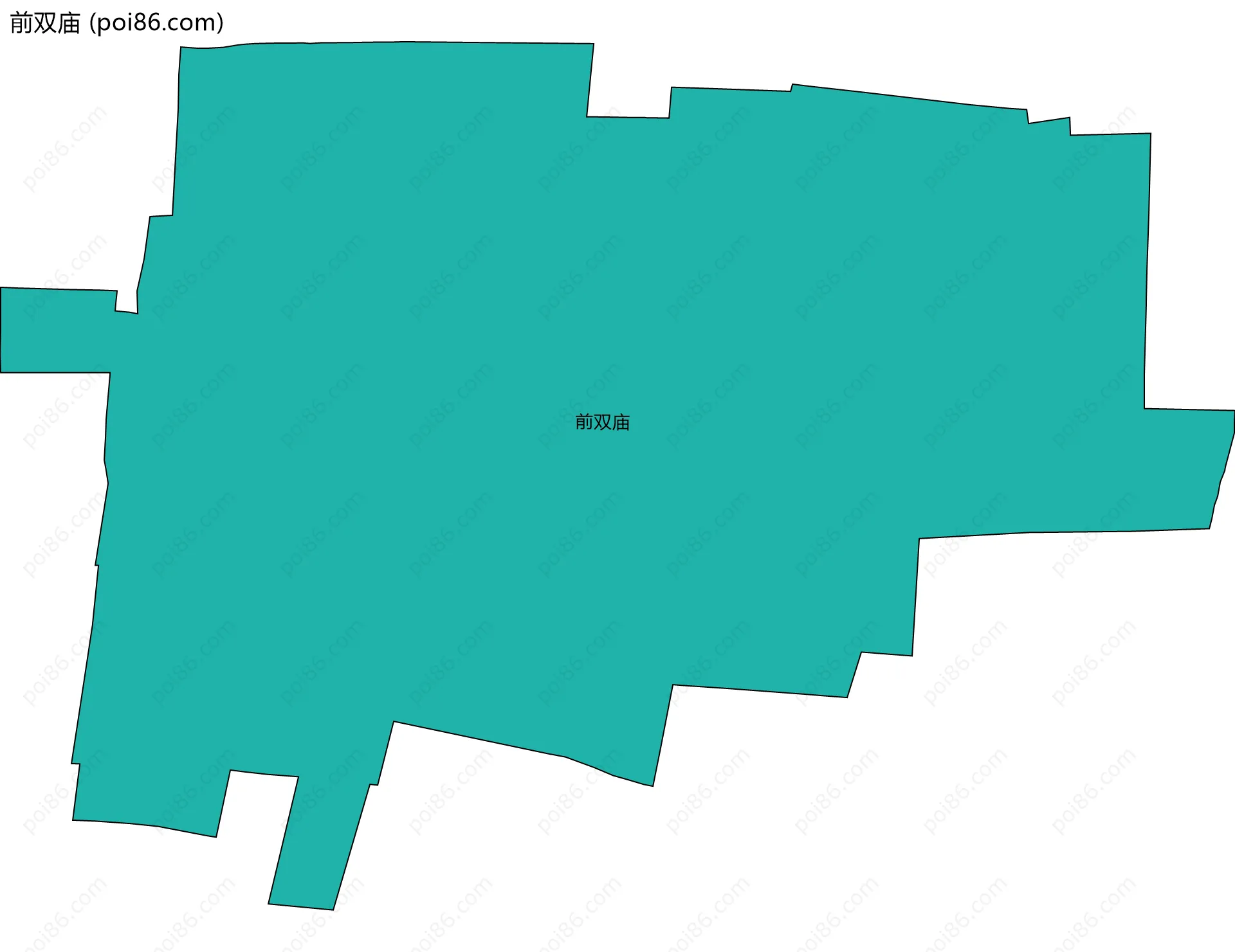 前双庙边界地图