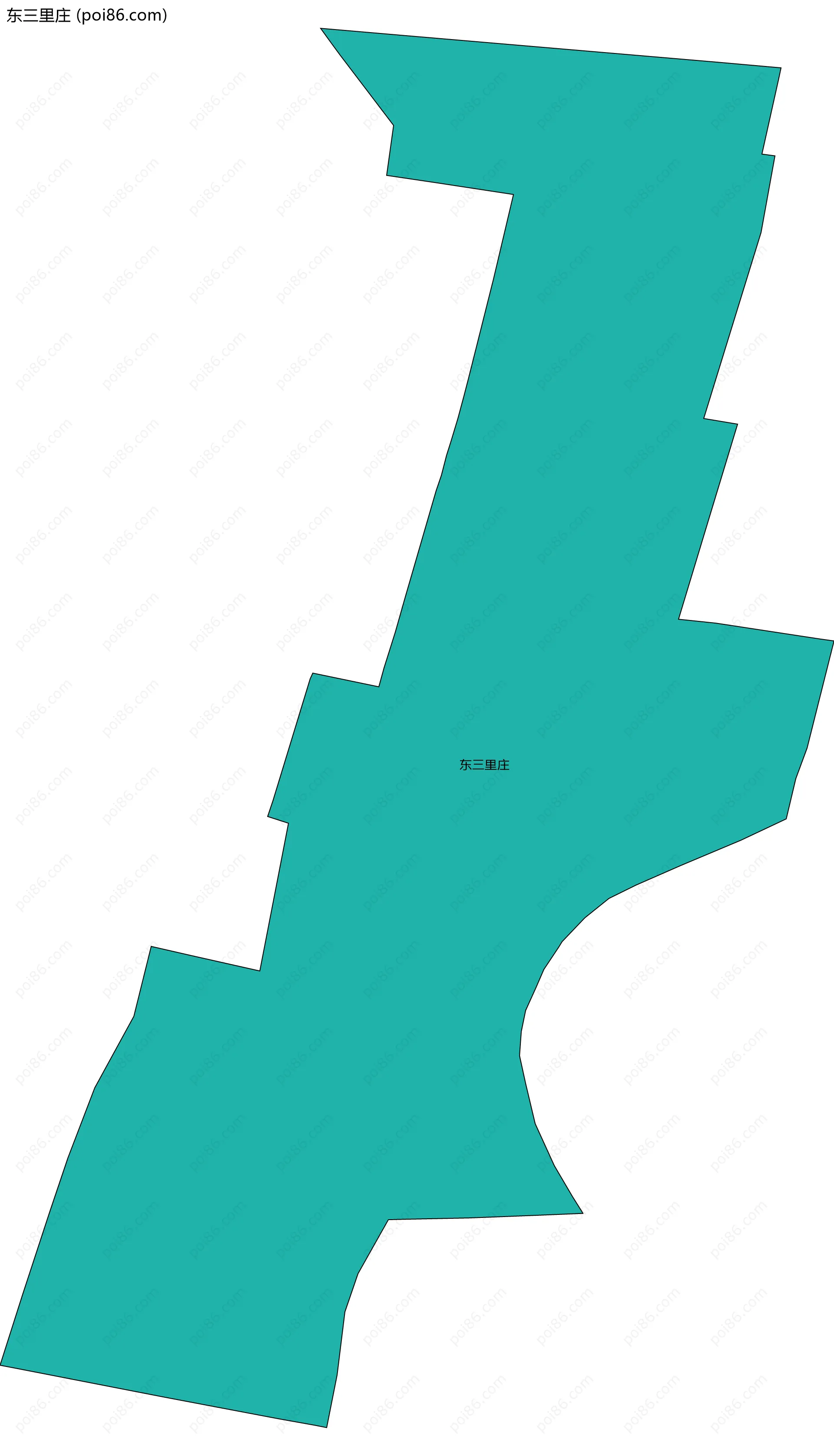 东三里庄边界地图