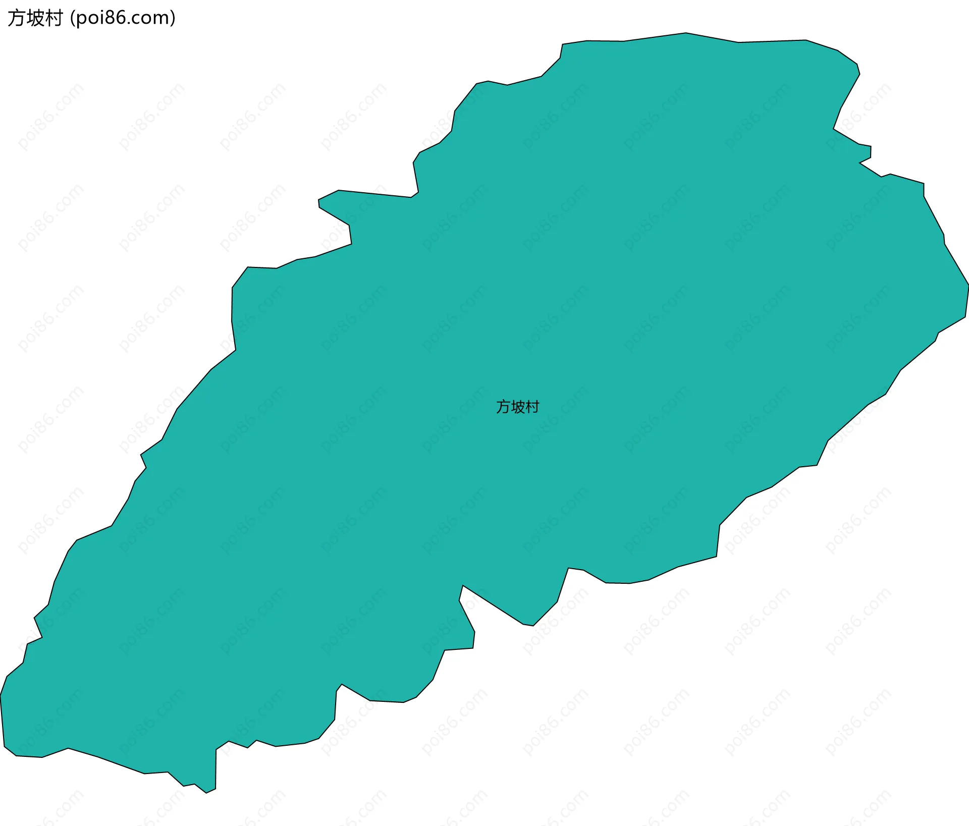 方坡村边界地图