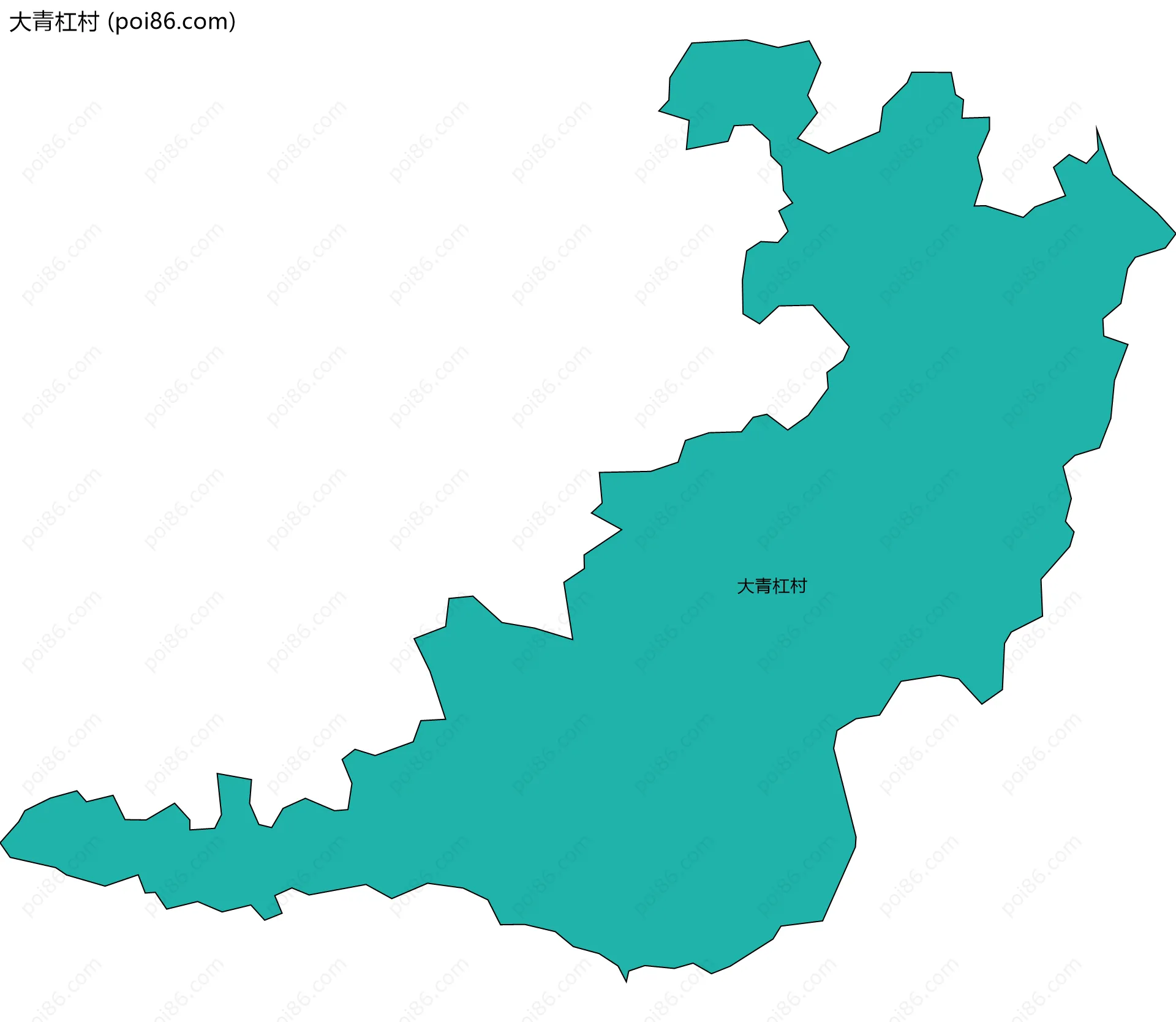 大青杠村边界地图