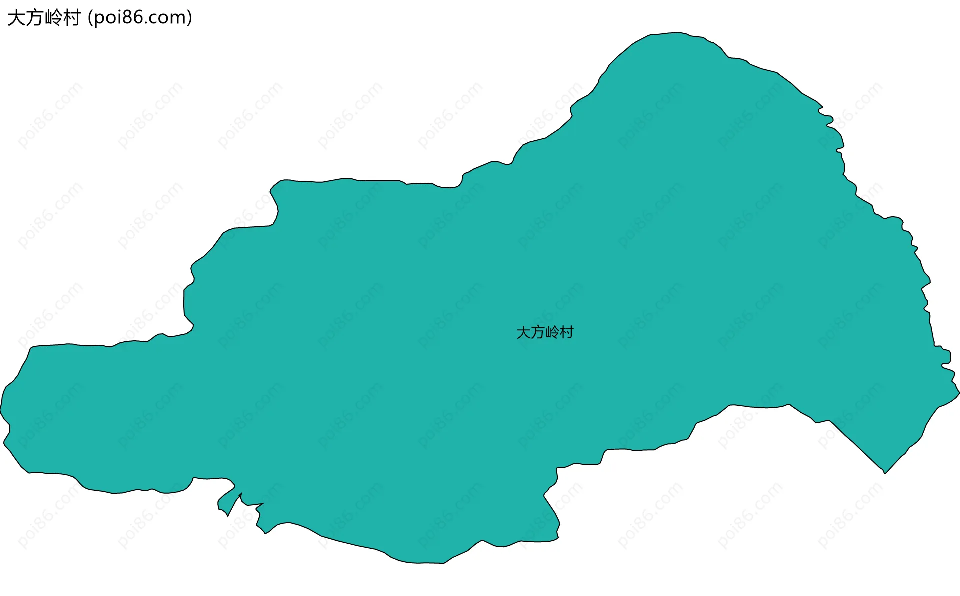 大方岭村边界地图