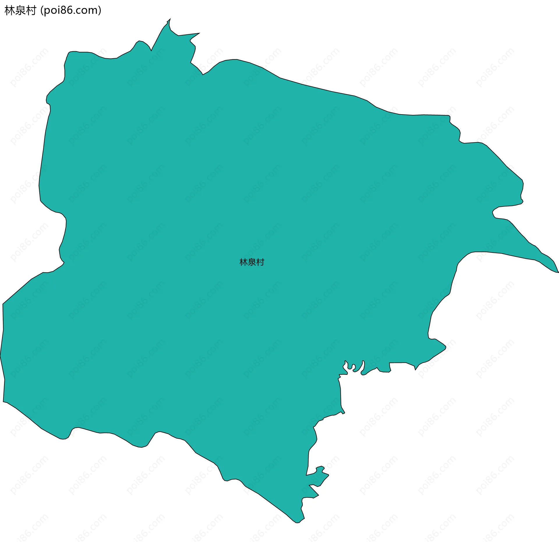 林泉村边界地图