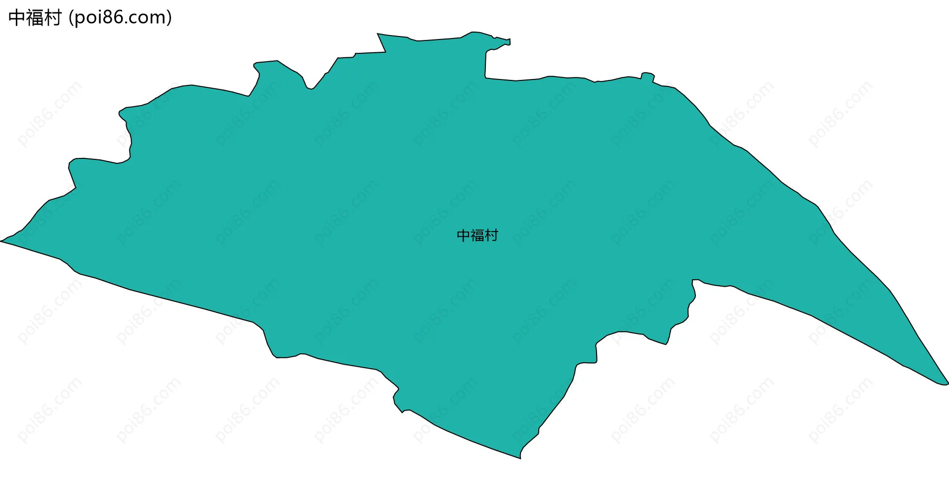 中福村边界地图