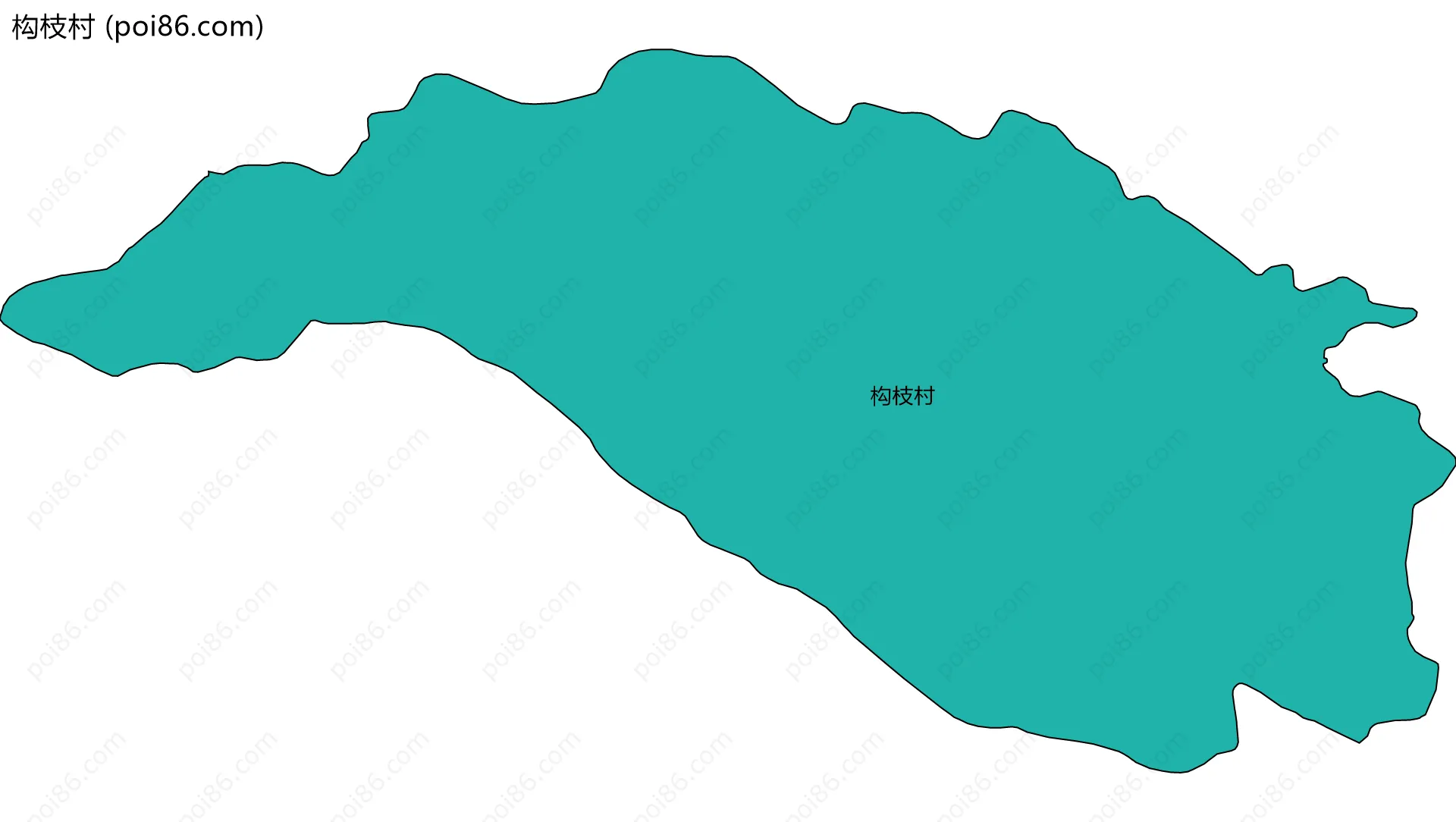 构枝村边界地图