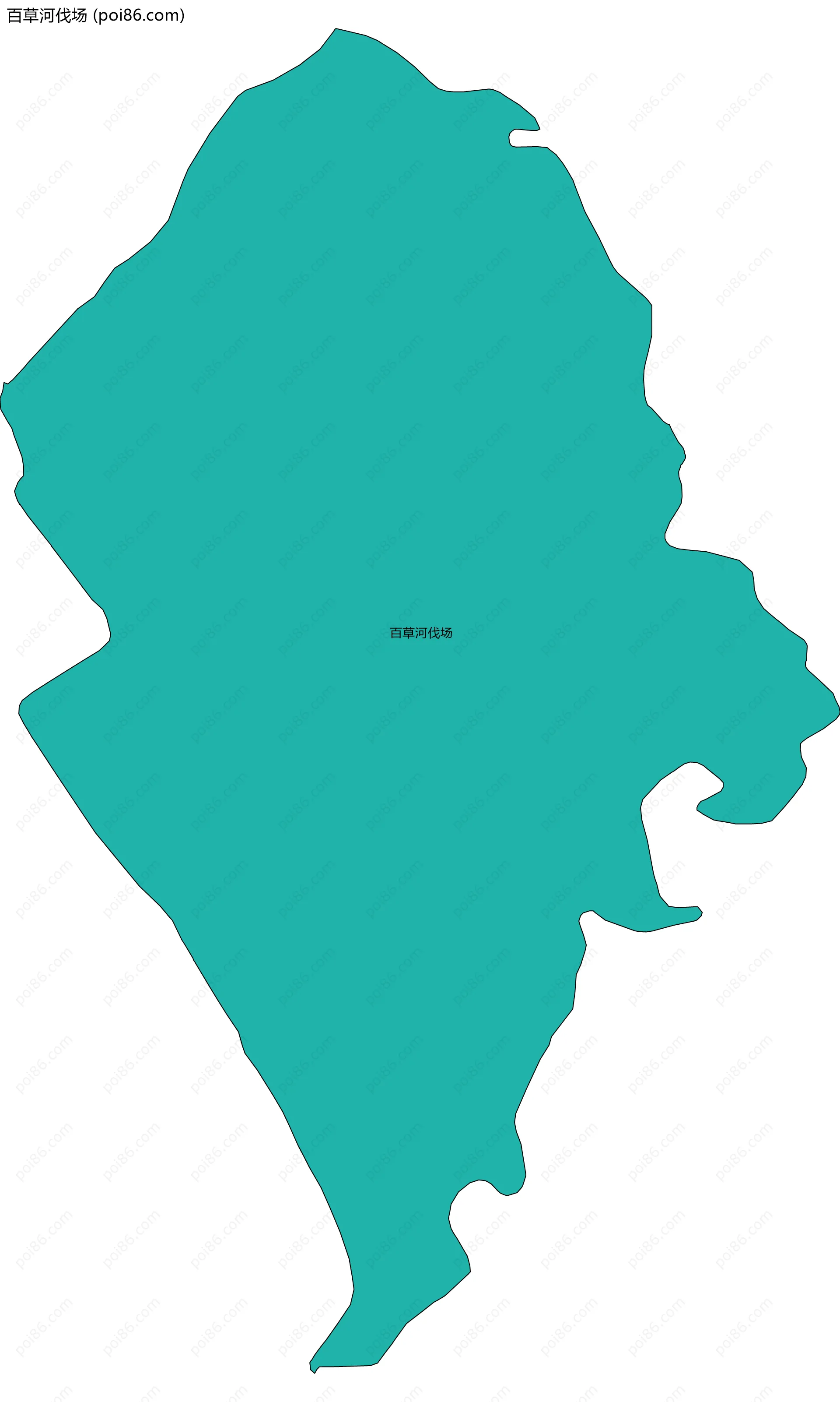 百草河伐场边界地图