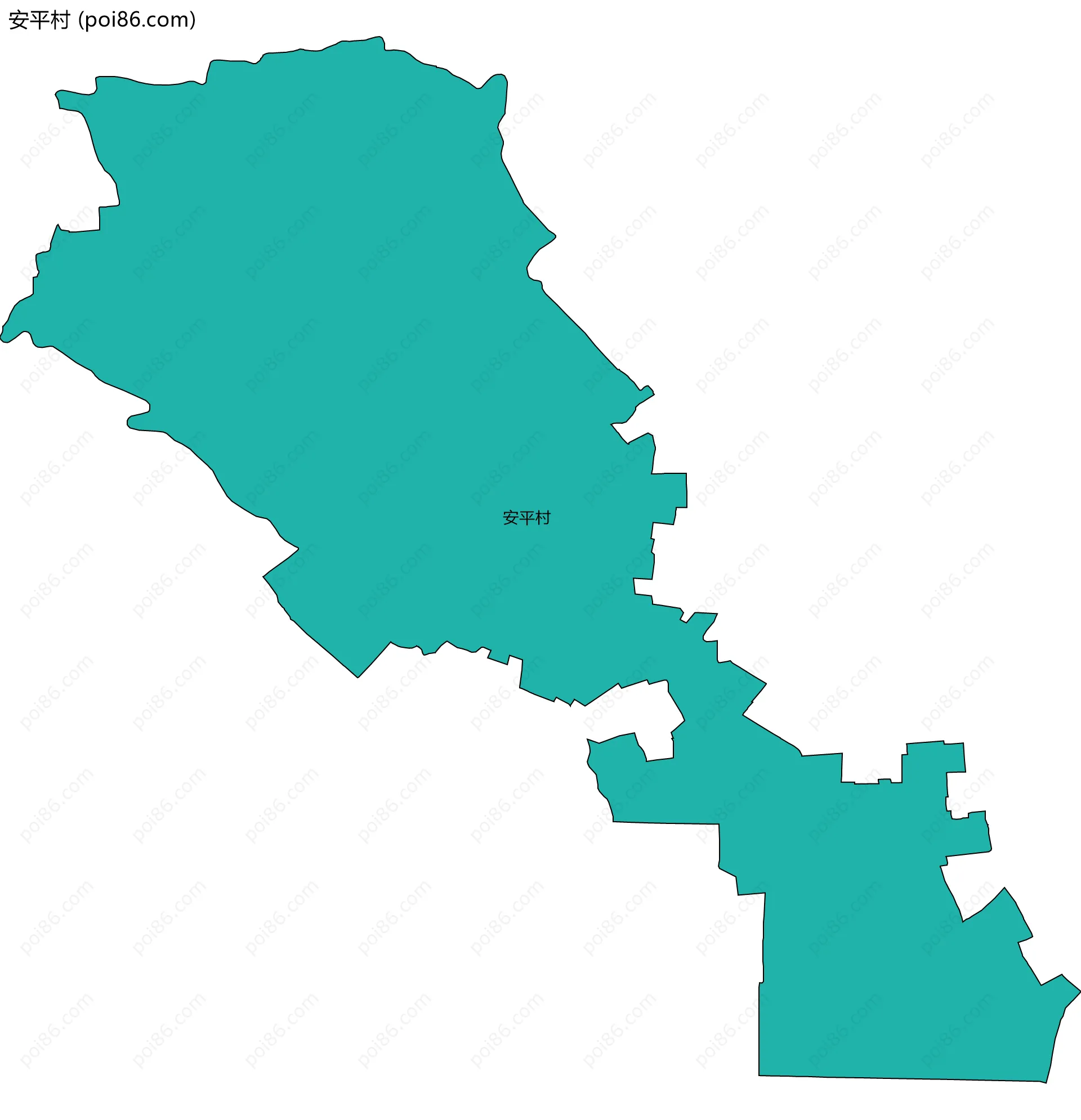 安平村边界地图