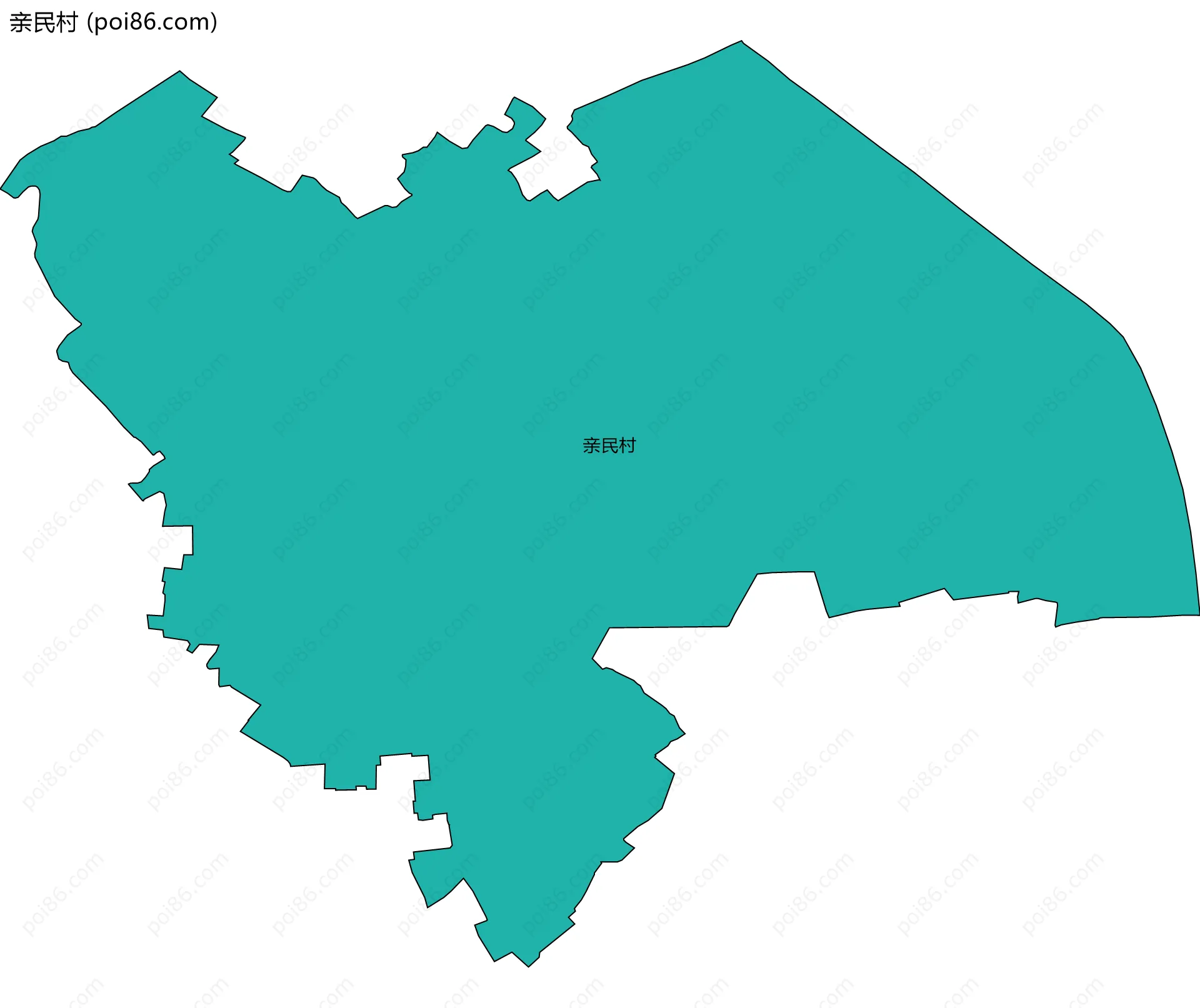 亲民村边界地图