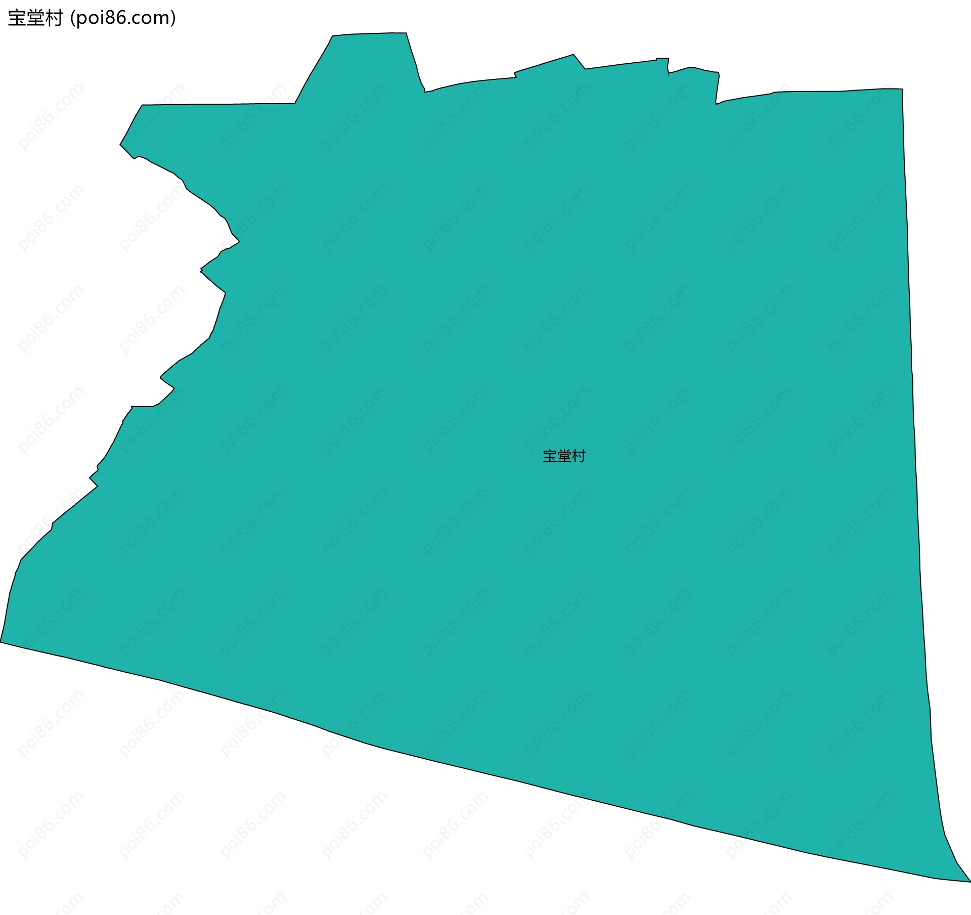 宝堂村边界地图